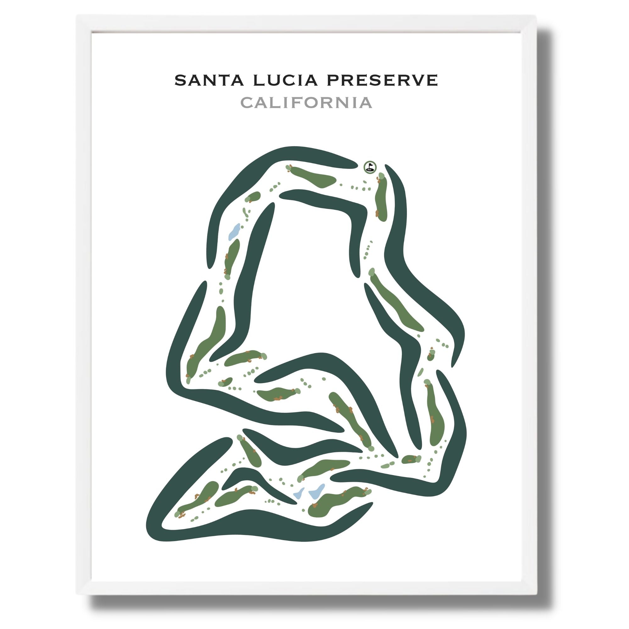 Santa Lucia Preserve, California - Printed Golf Courses