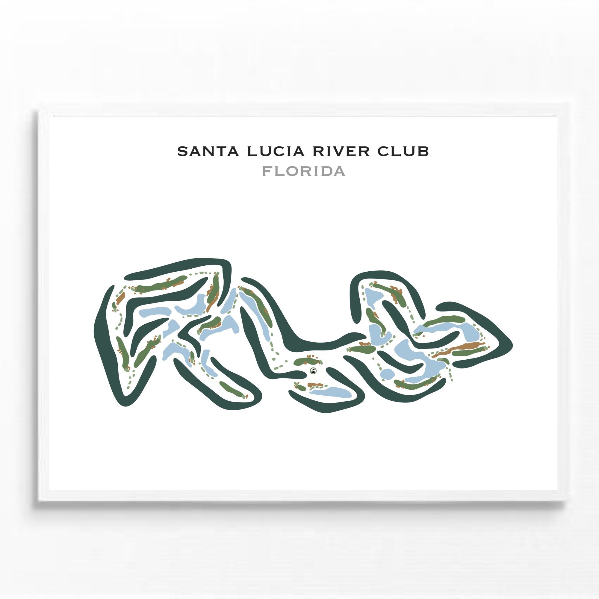 Santa Lucia River Club, Florida - Printed Golf Courses
