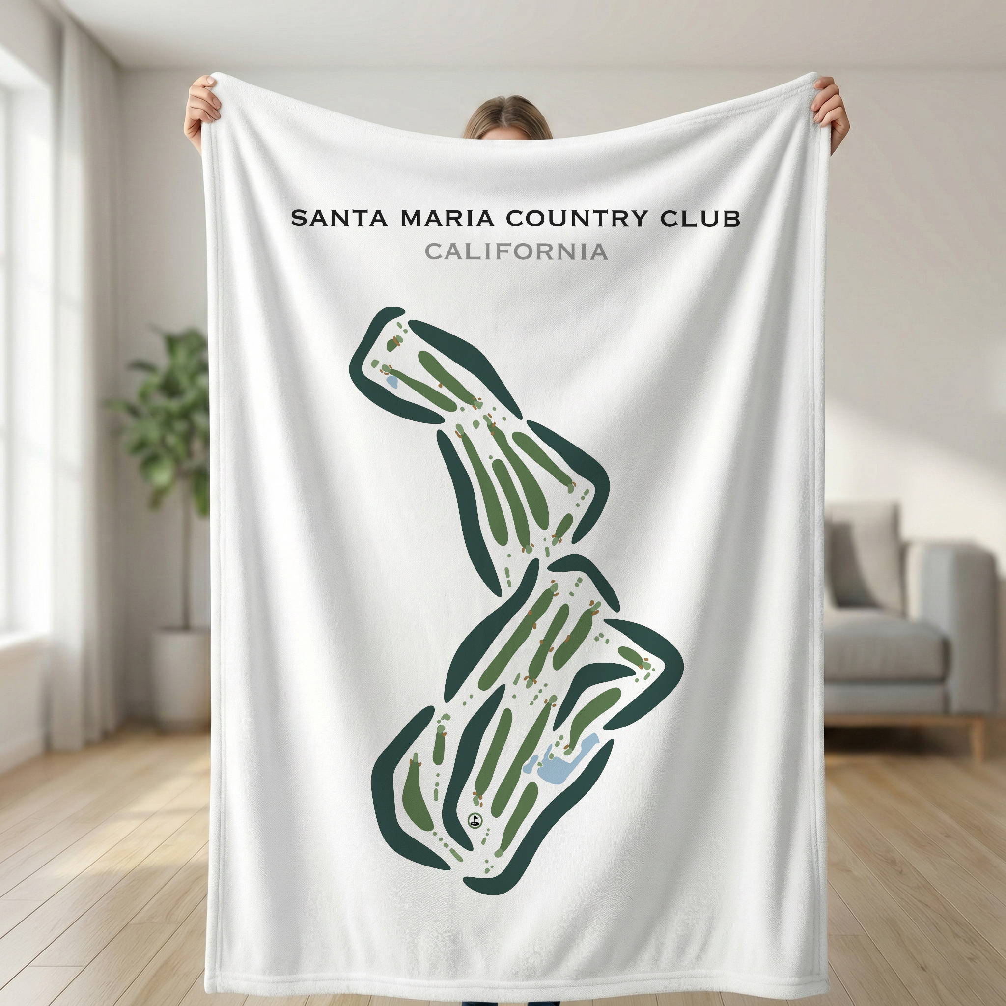 Santa Maria Country Club, California - Printed Golf Courses