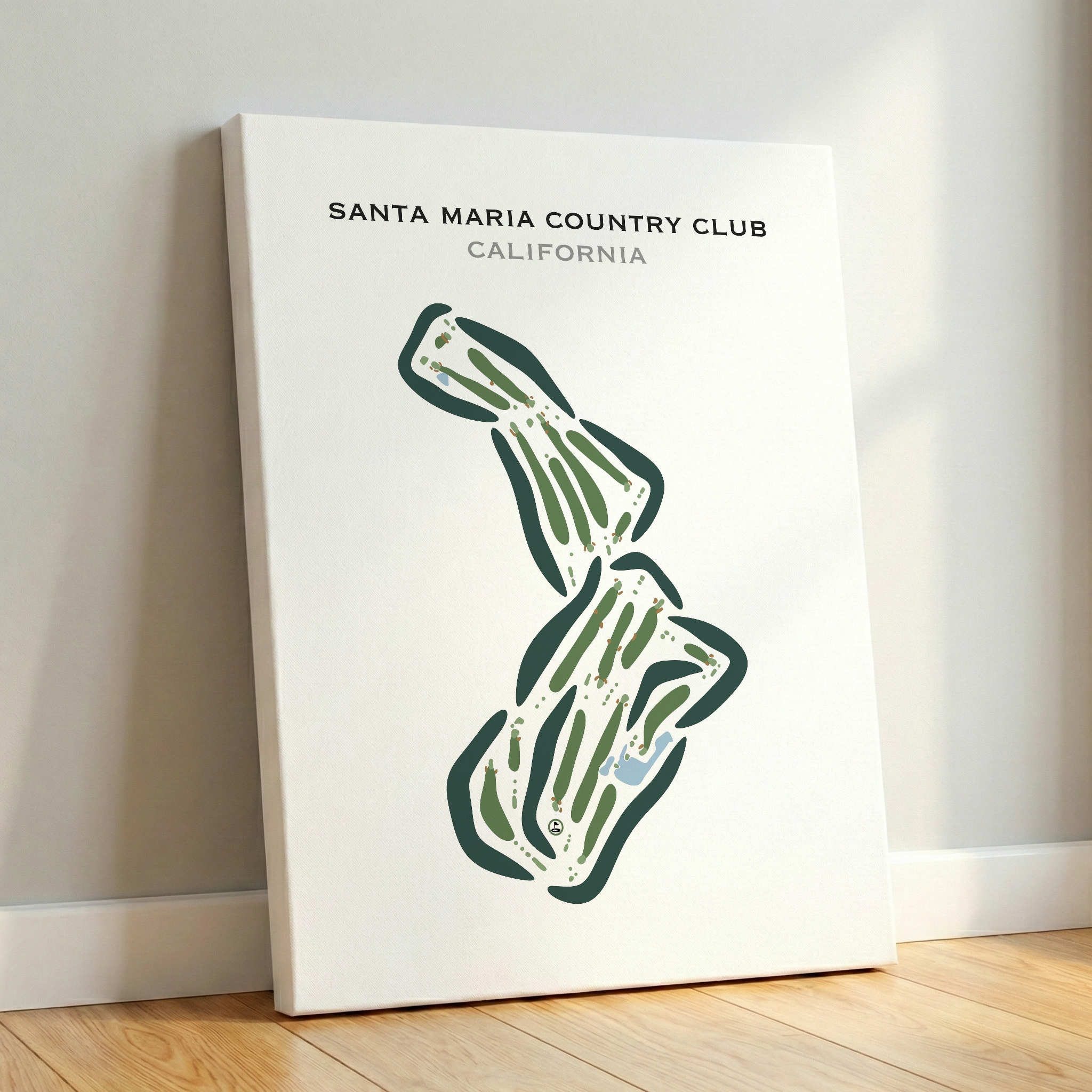 Santa Maria Country Club, California - Printed Golf Courses