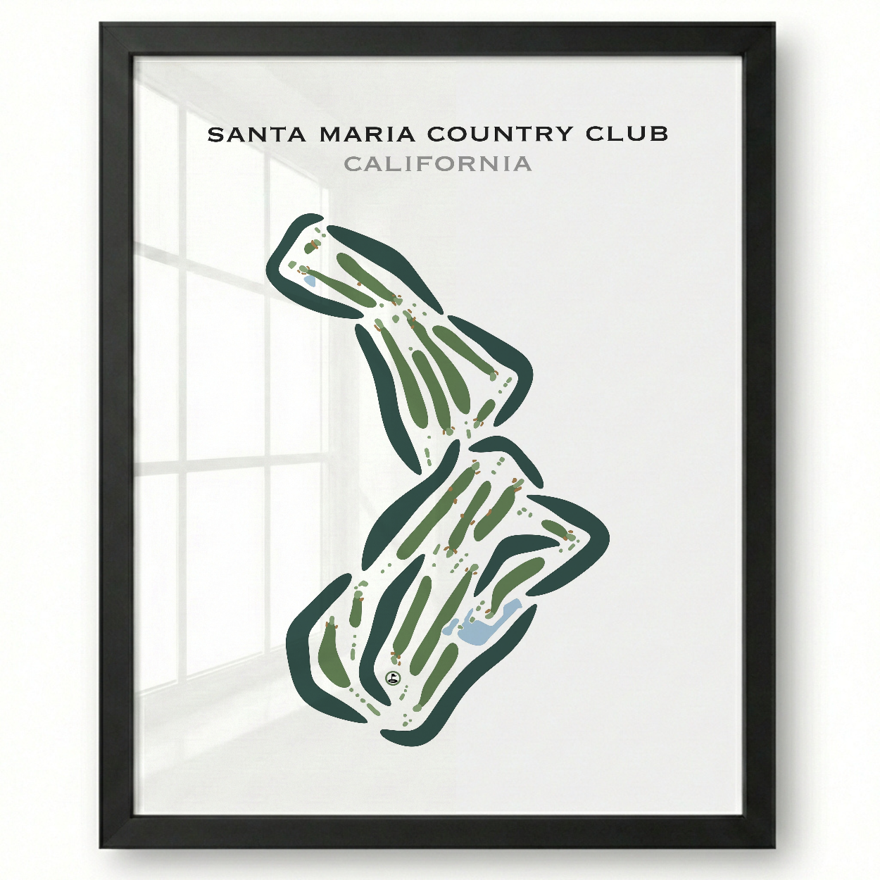 Santa Maria Country Club, California - Printed Golf Courses