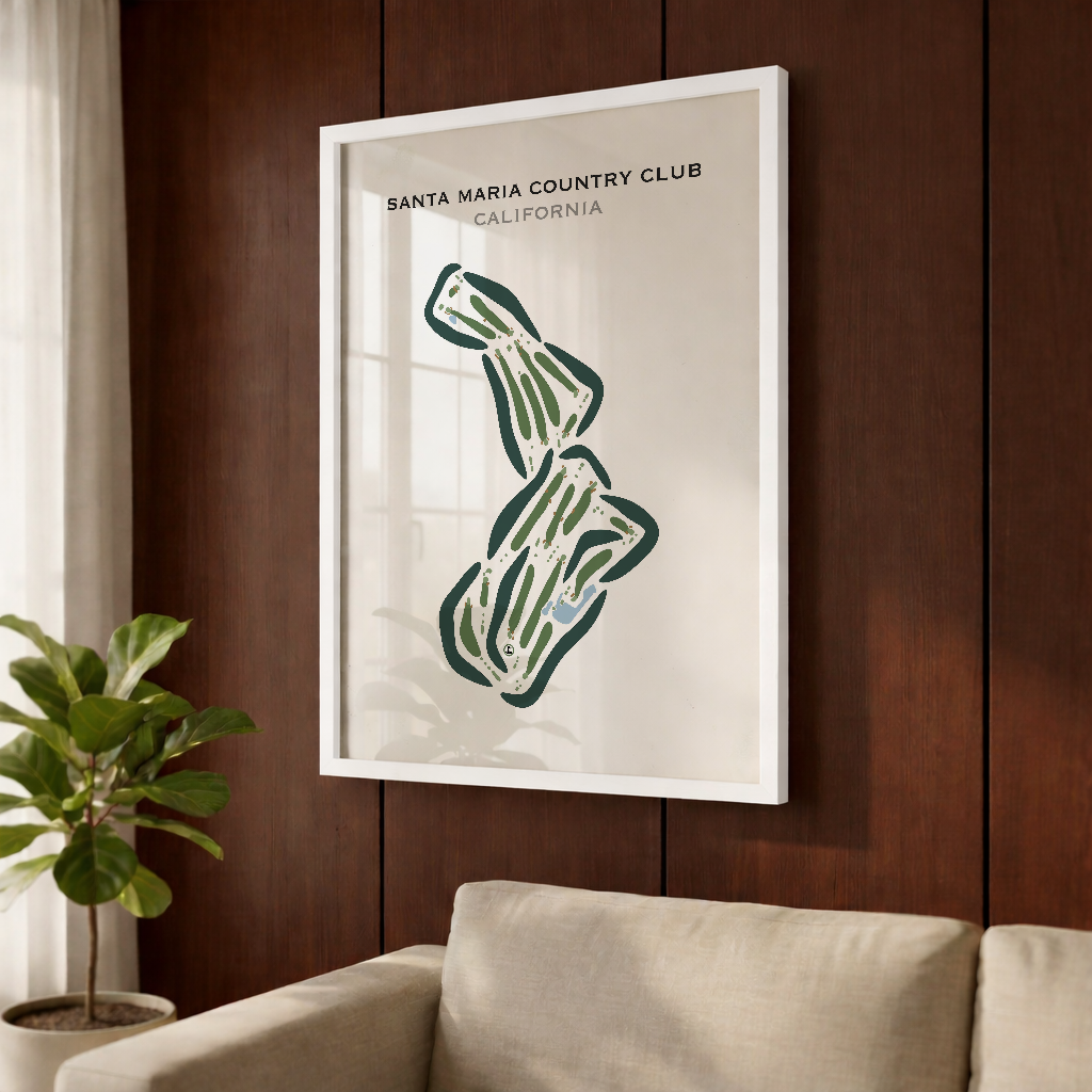 Santa Maria Country Club, California - Printed Golf Courses