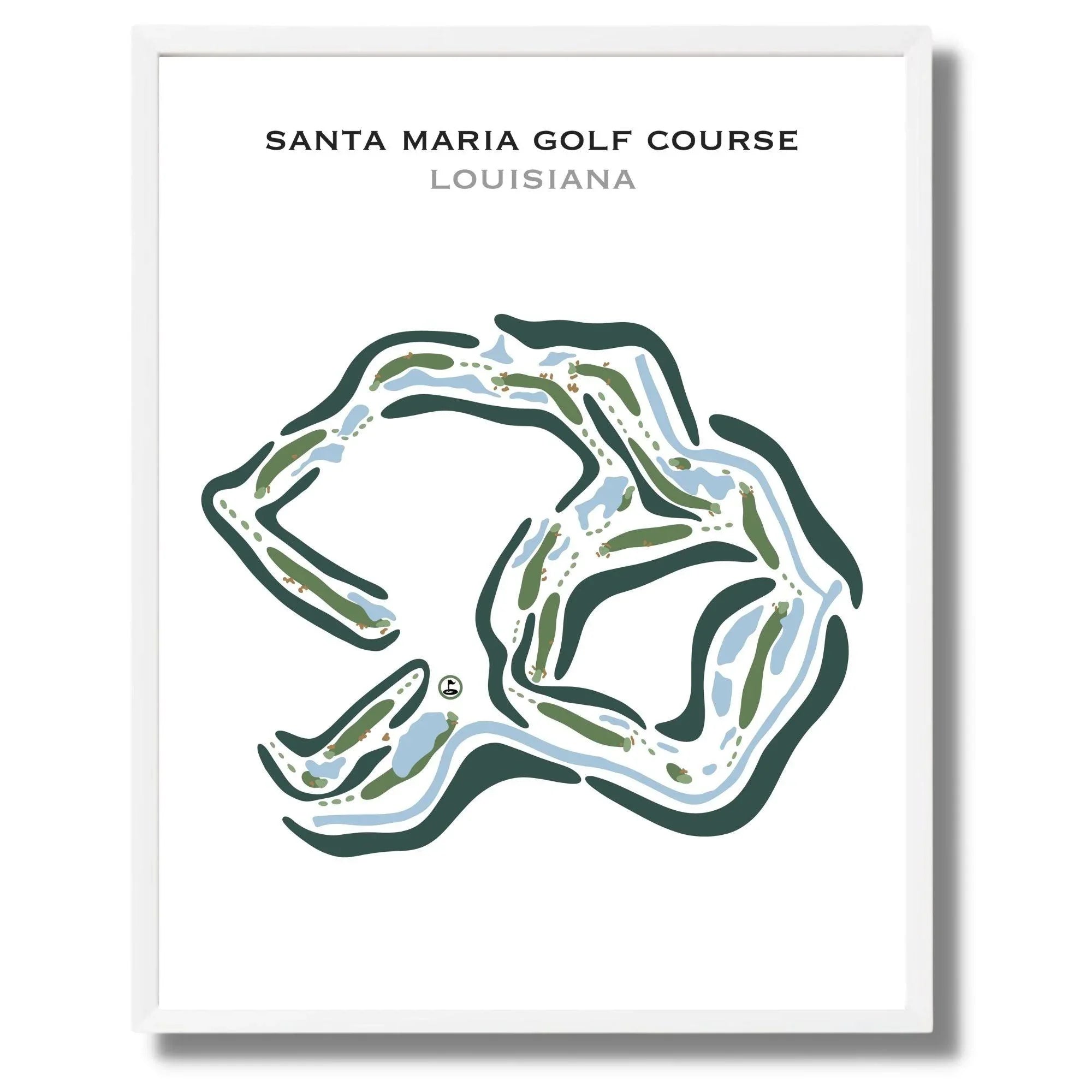 Santa Maria Golf Course, Louisiana - Printed Golf Courses