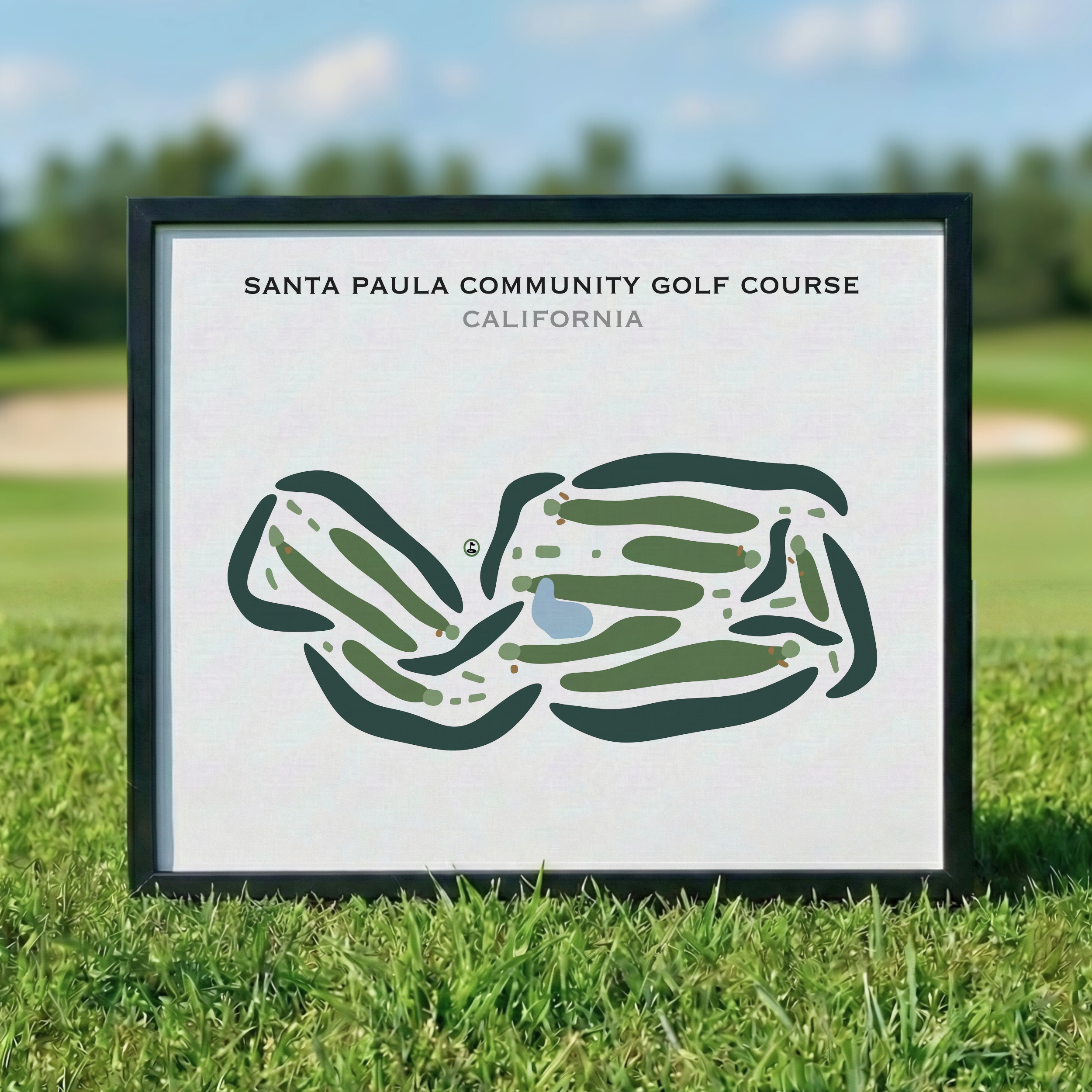 Santa Paula Community Golf Course, California - Printed Golf Courses