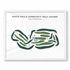 Santa Paula Community Golf Course, California - Printed Golf Courses