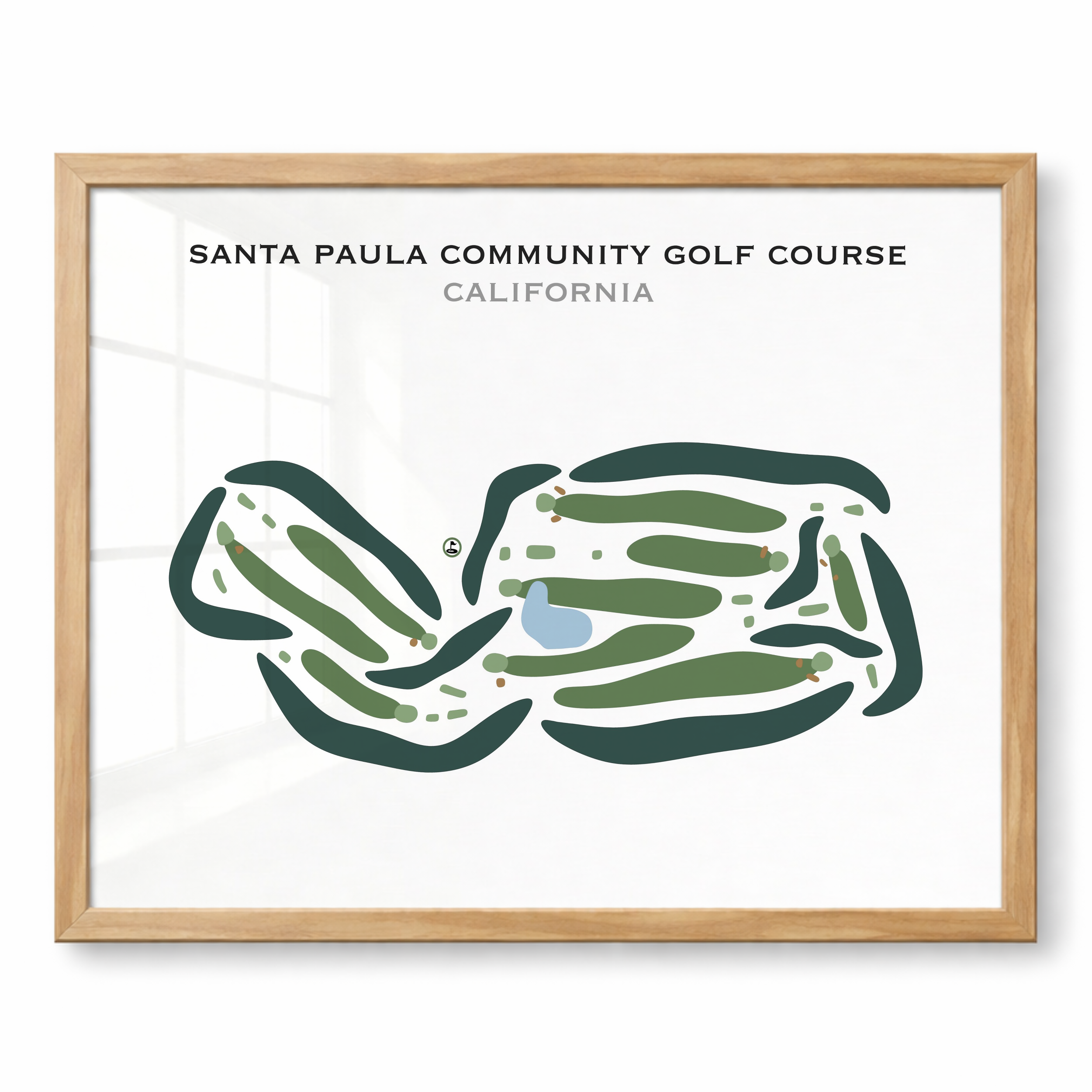 Santa Paula Community Golf Course, California - Printed Golf Courses
