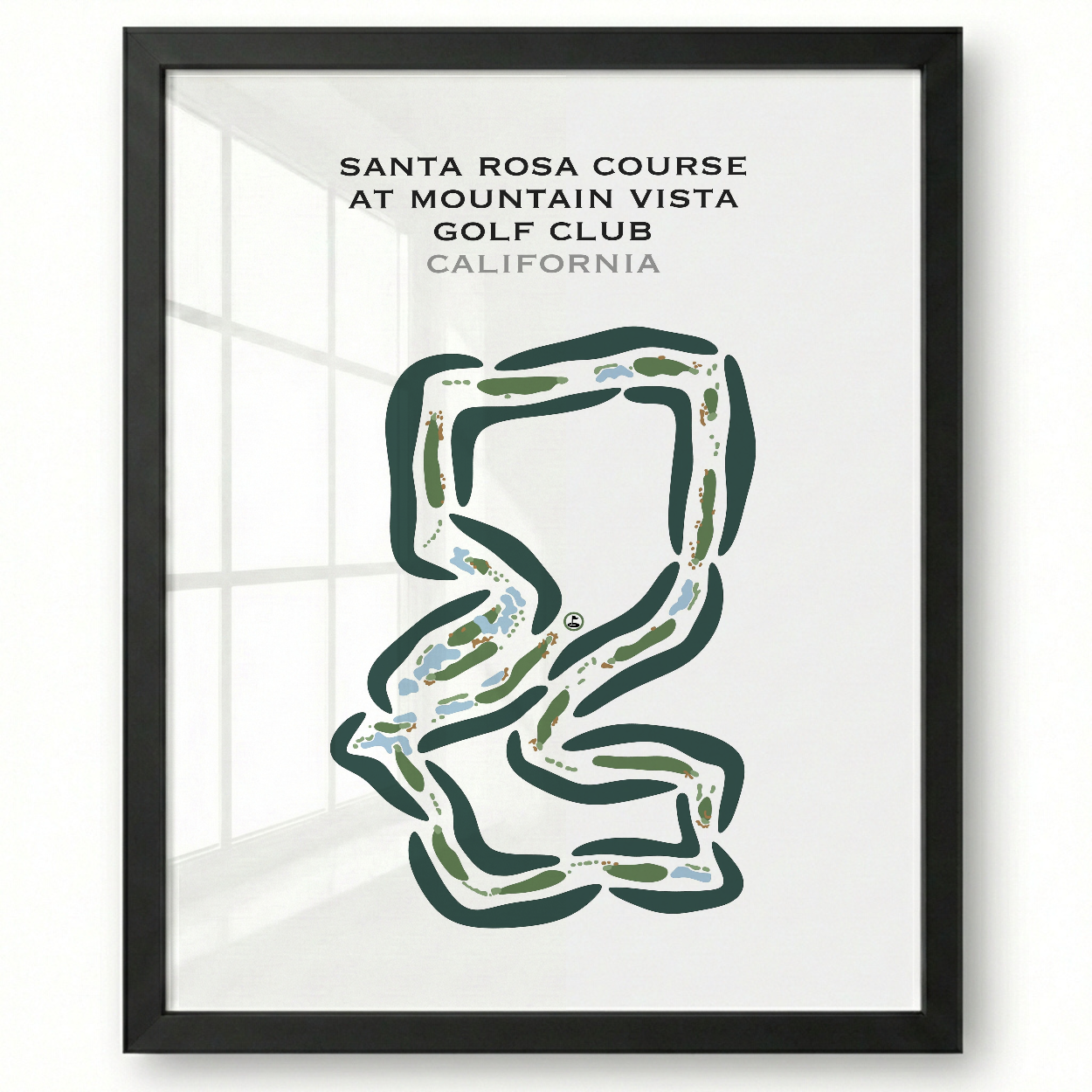 Santa Rosa Course at Mountain Vista Golf Club, California - Printed Golf Courses