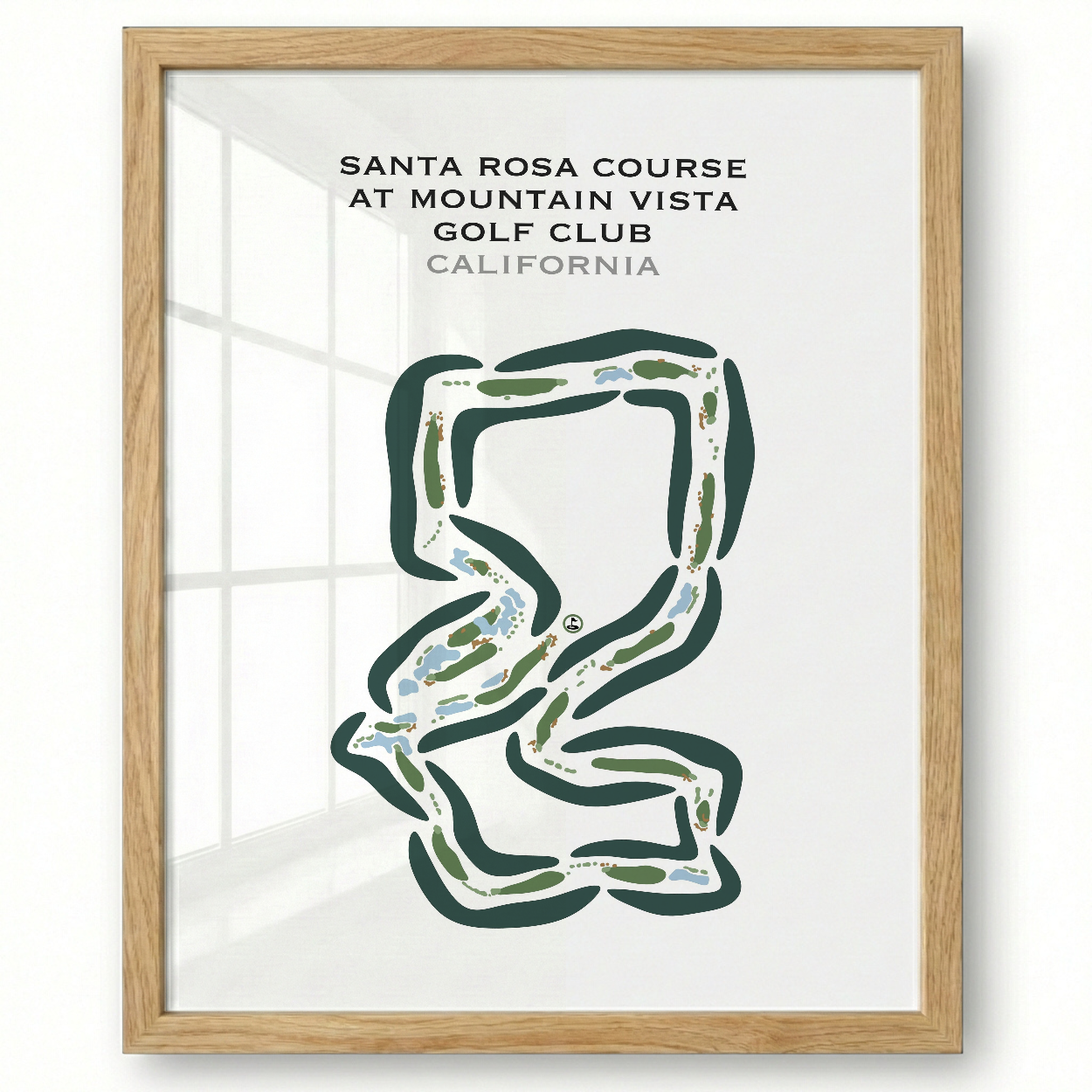 Santa Rosa Course at Mountain Vista Golf Club, California - Printed Golf Courses