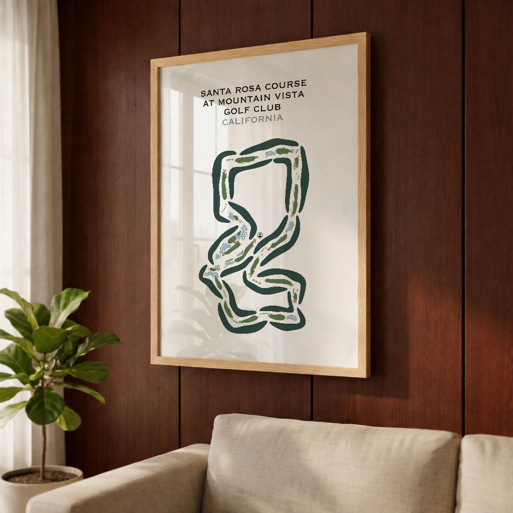 Santa Rosa Course at Mountain Vista Golf Club, California - Printed Golf Courses