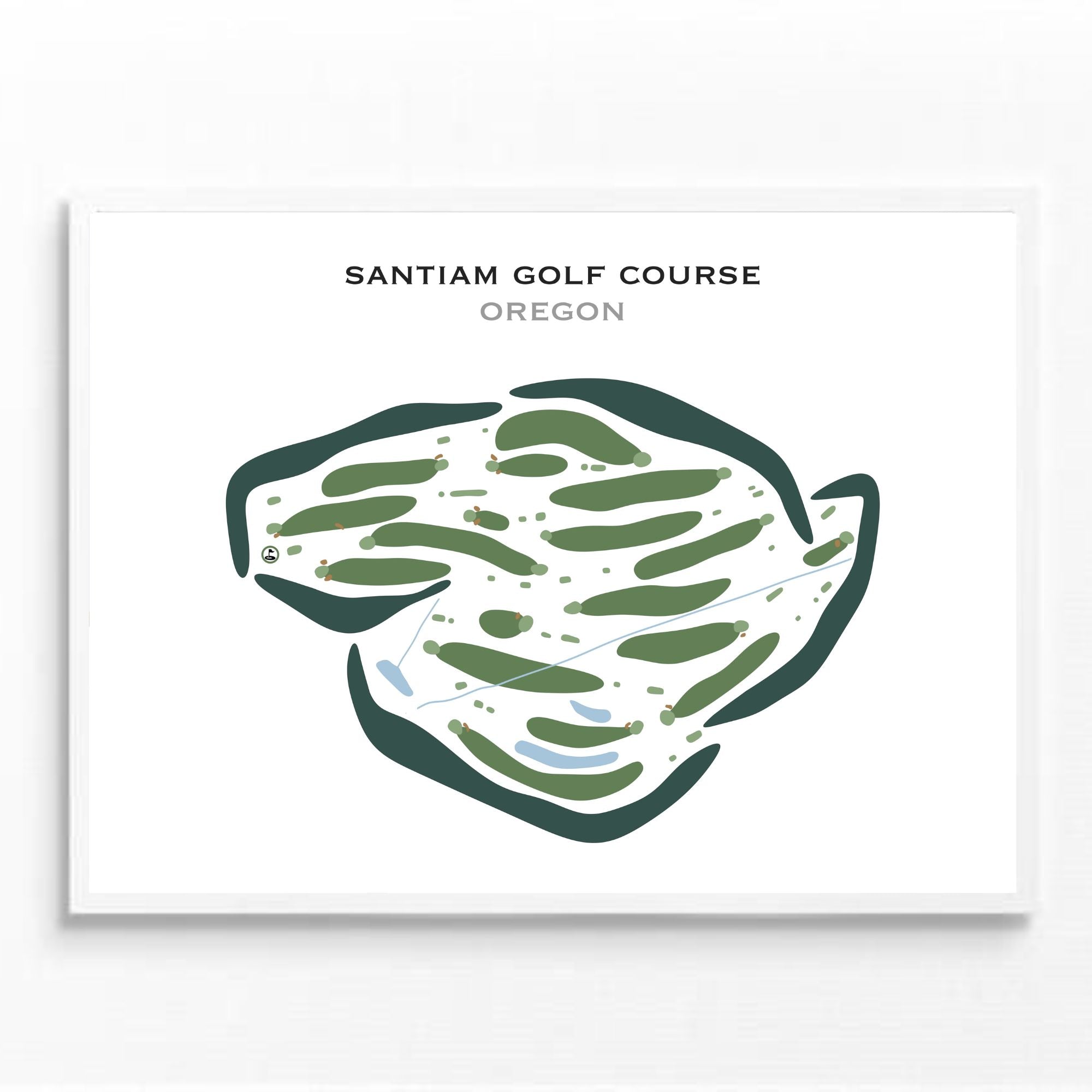 Santiam Golf Course, Oregon - Printed Golf Courses