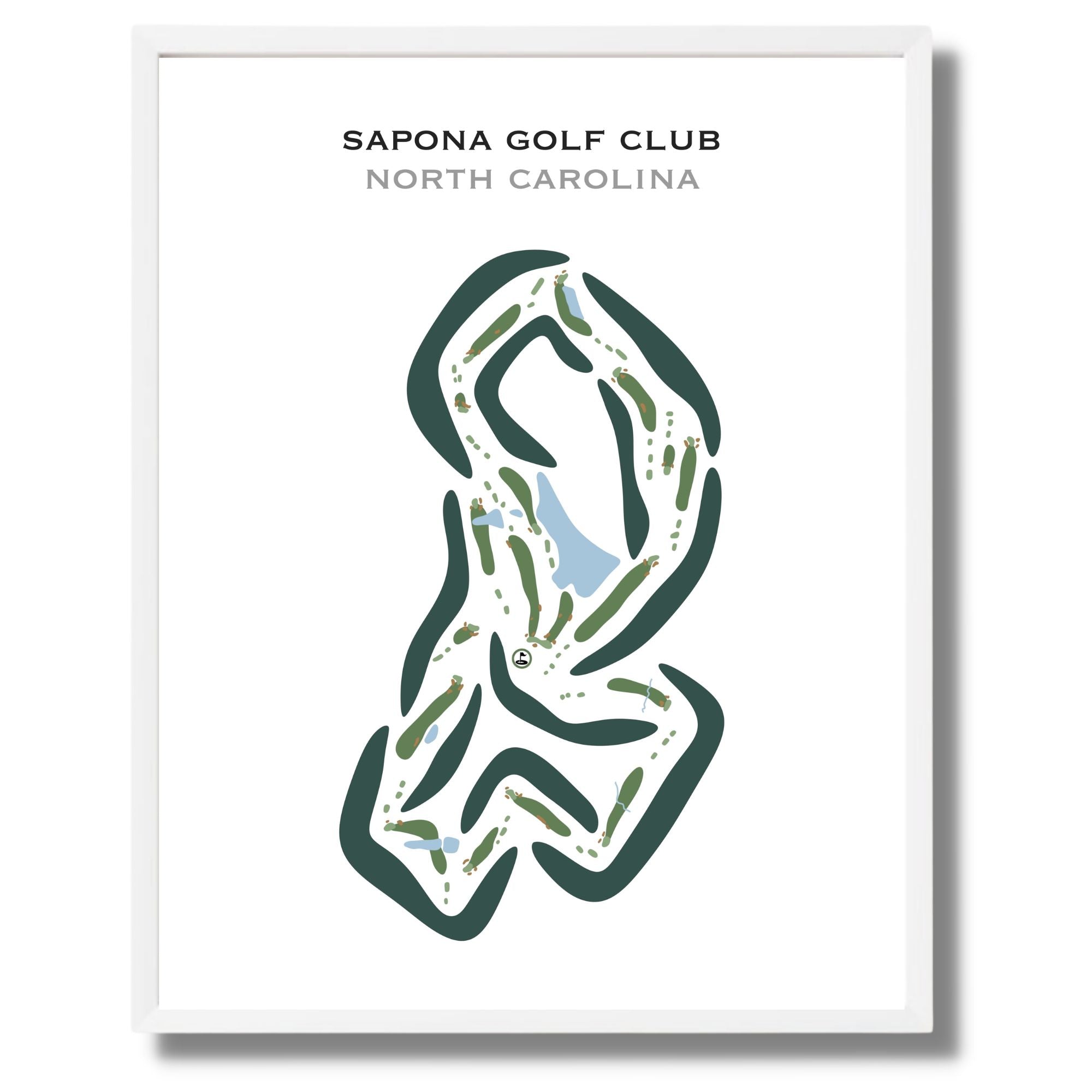 Sapona Golf Club, North Carolina - Printed Golf Courses