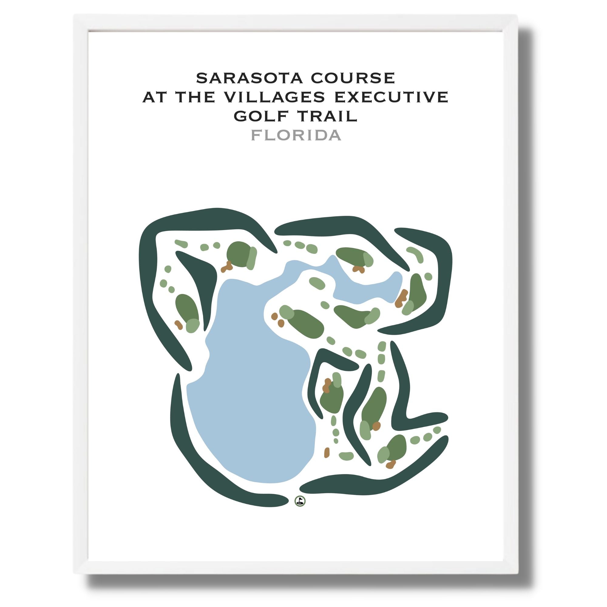 Sarasota at The Villages Executive Golf Trail, Florida - Printed Golf Courses