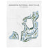 Sarasota National Golf Club, Florida - Printed Golf Course