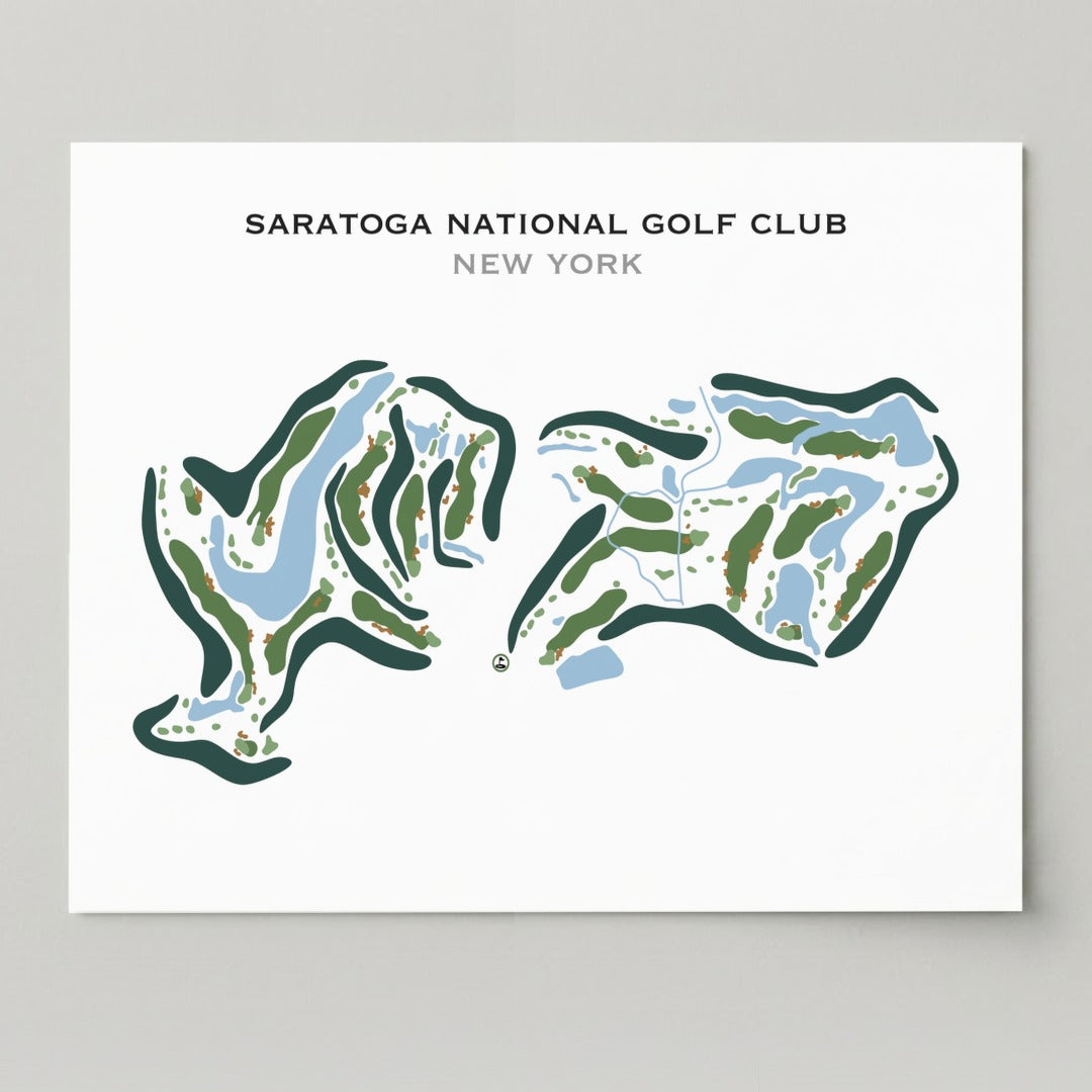Saratoga National Golf Club, New York - Printed Golf Course