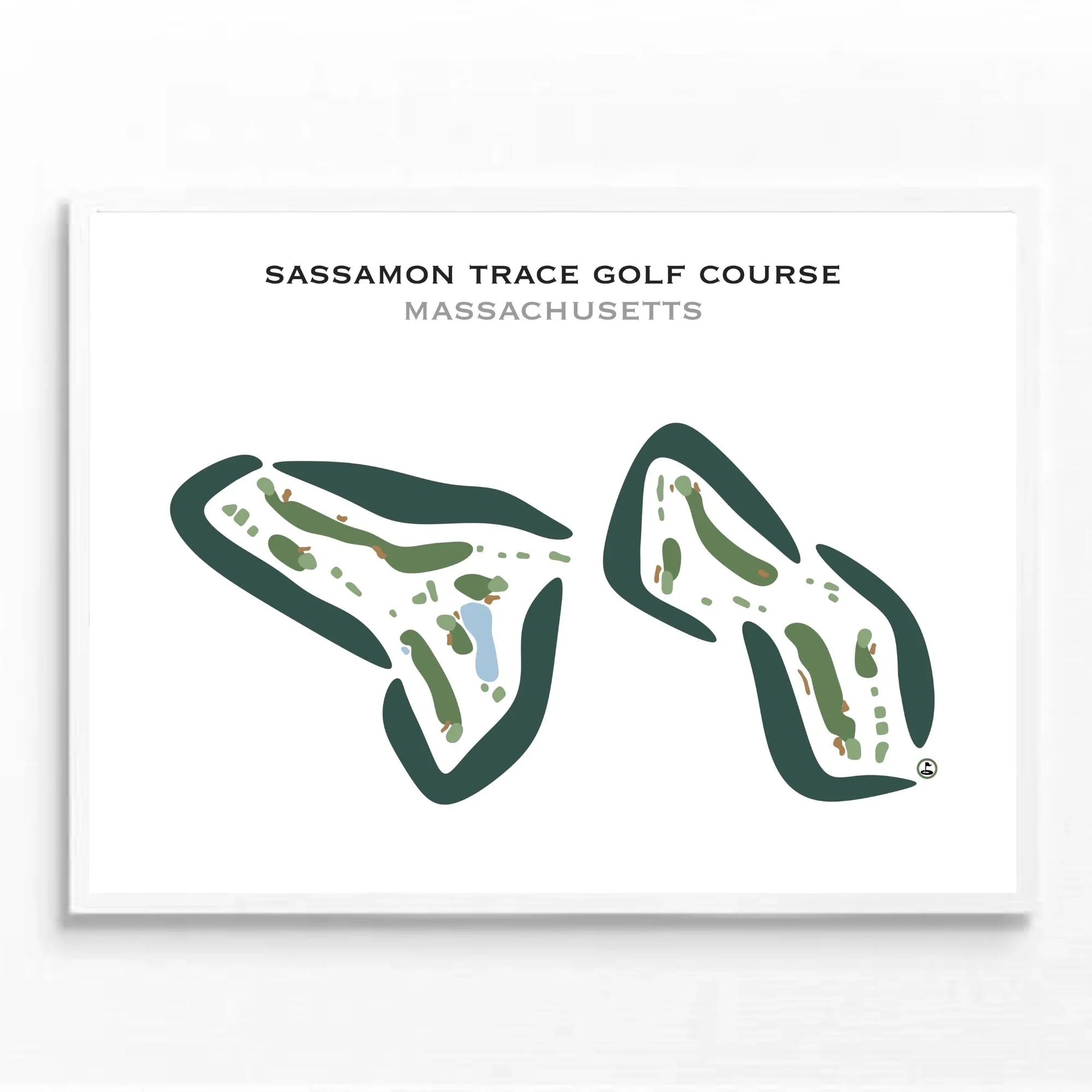 Sassamon Trace Golf Course, Massachusetts - Printed Golf Courses