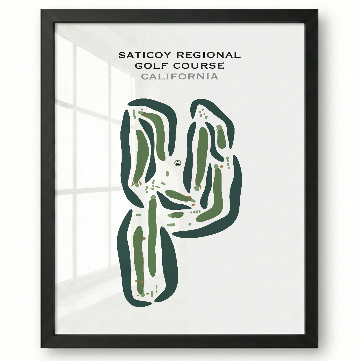 Saticoy Regional Golf Course, California - Printed Golf Courses