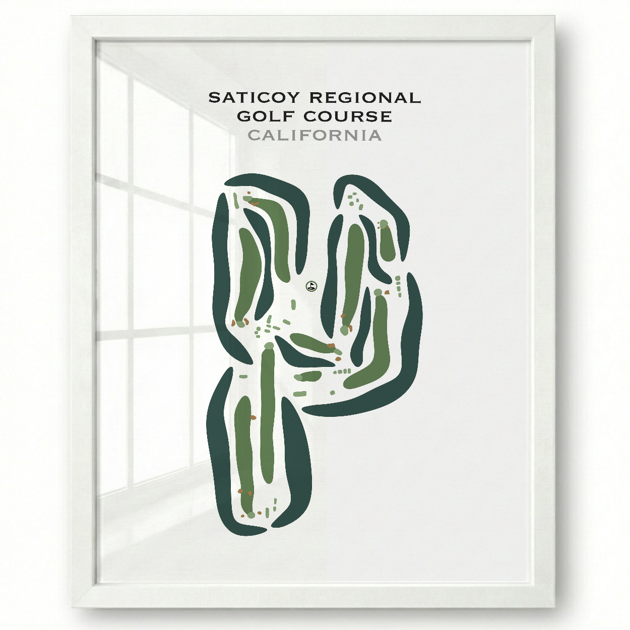 Saticoy Regional Golf Course, California - Printed Golf Courses