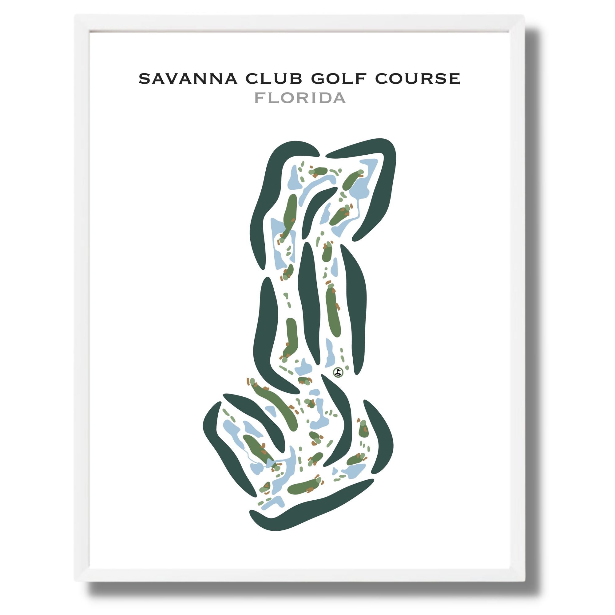 Savanna Club Golf Course, Florida - Printed Golf Courses