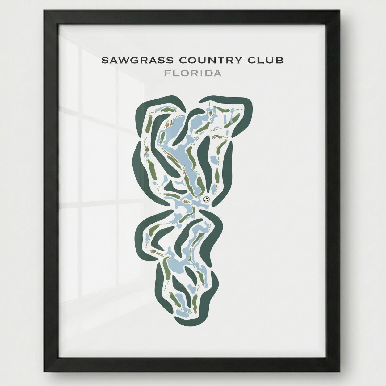 Sawgrass Country Club, Florida - Printed Golf Courses