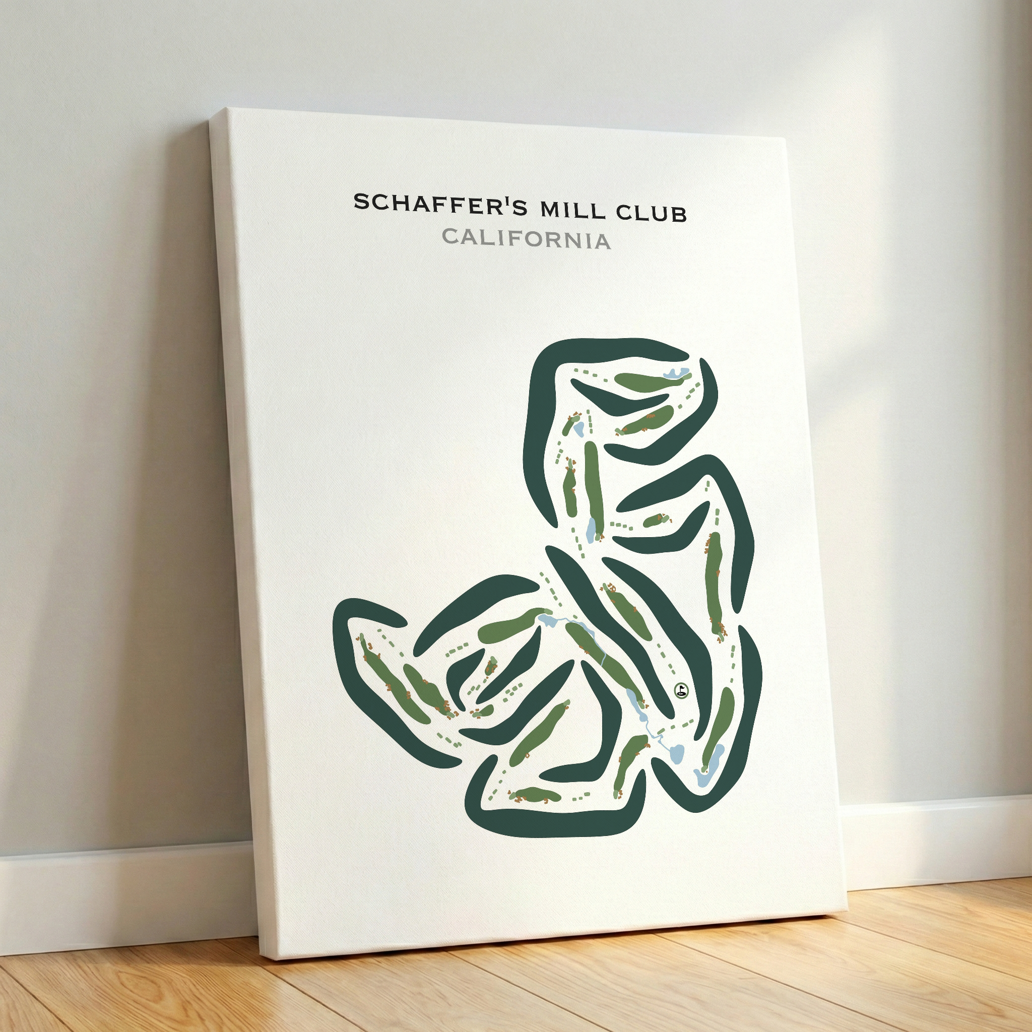 Schaffer's Mill Golf Club, California - Printed Golf Courses