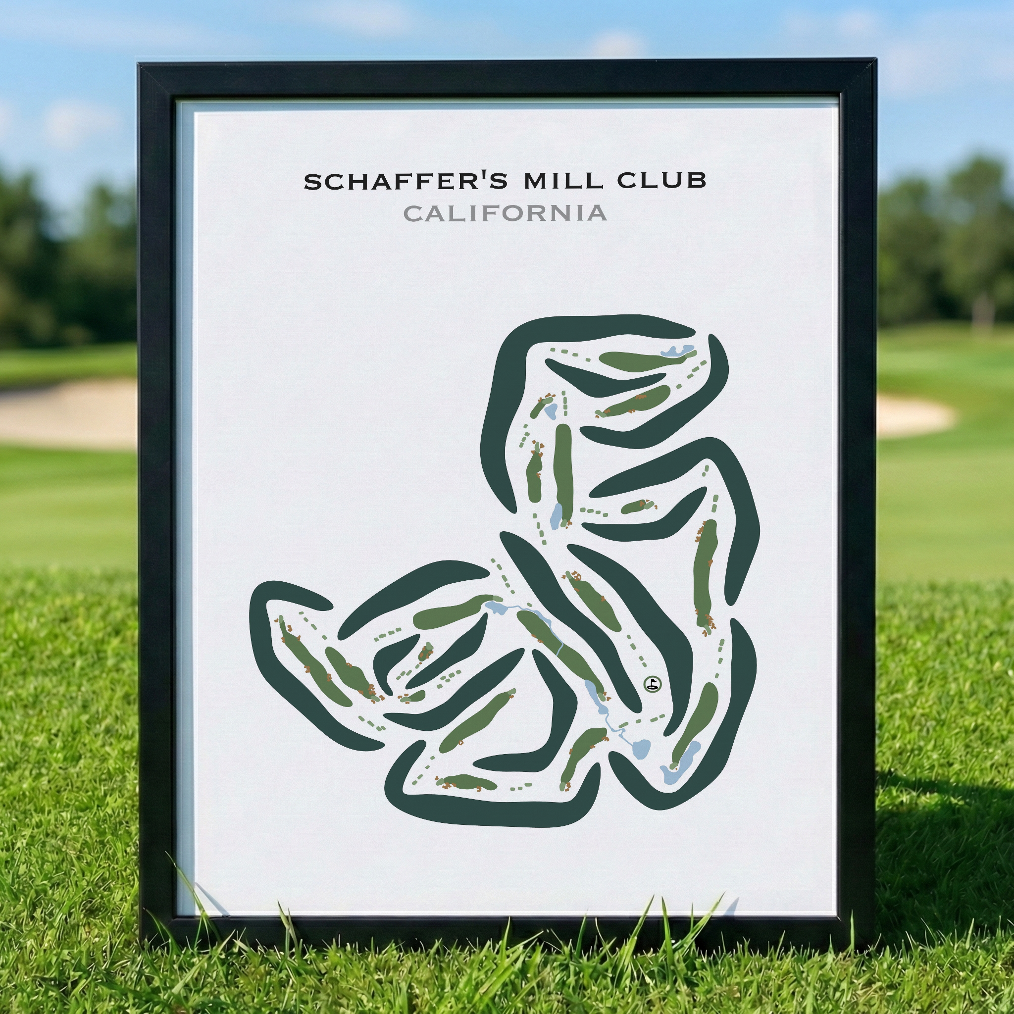 Schaffer's Mill Golf Club, California - Printed Golf Courses
