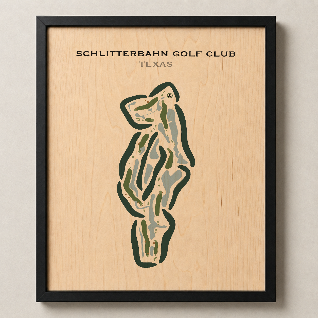 Schlitterbahn Golf Club, Texas - Printed Golf Courses
