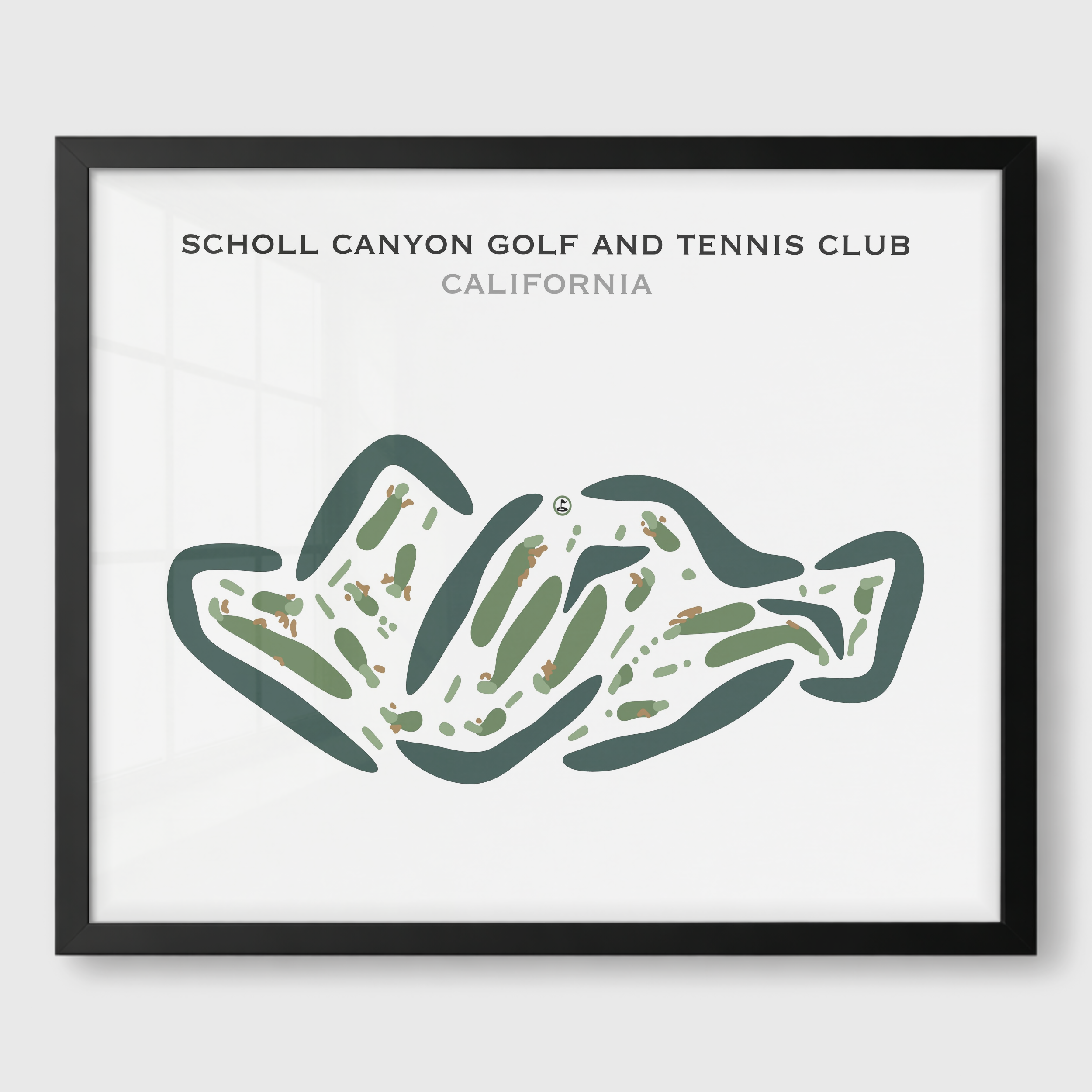 Scholl Canyon Golf & Tennis Club, California - Printed Golf Courses