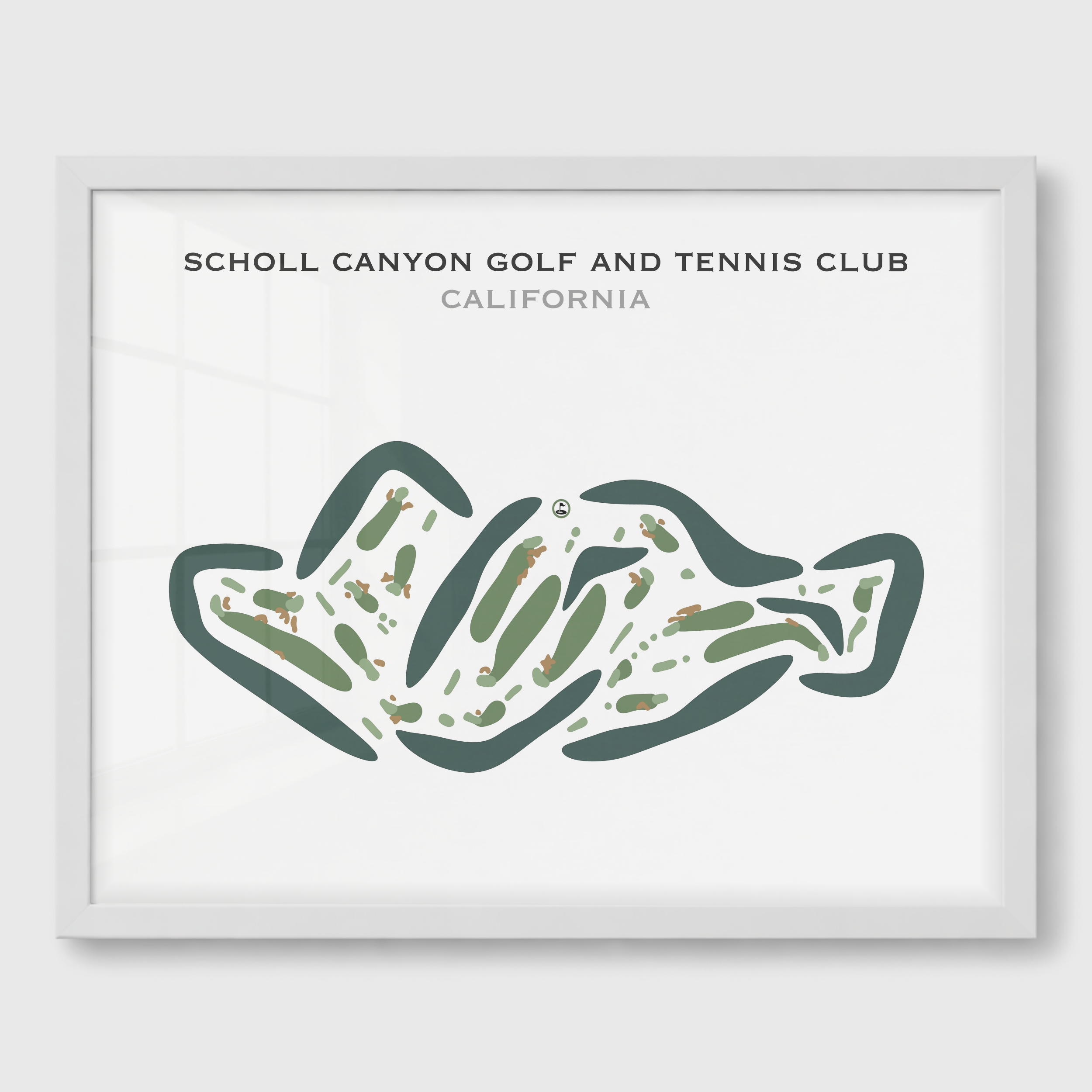 Scholl Canyon Golf & Tennis Club, California - Printed Golf Courses