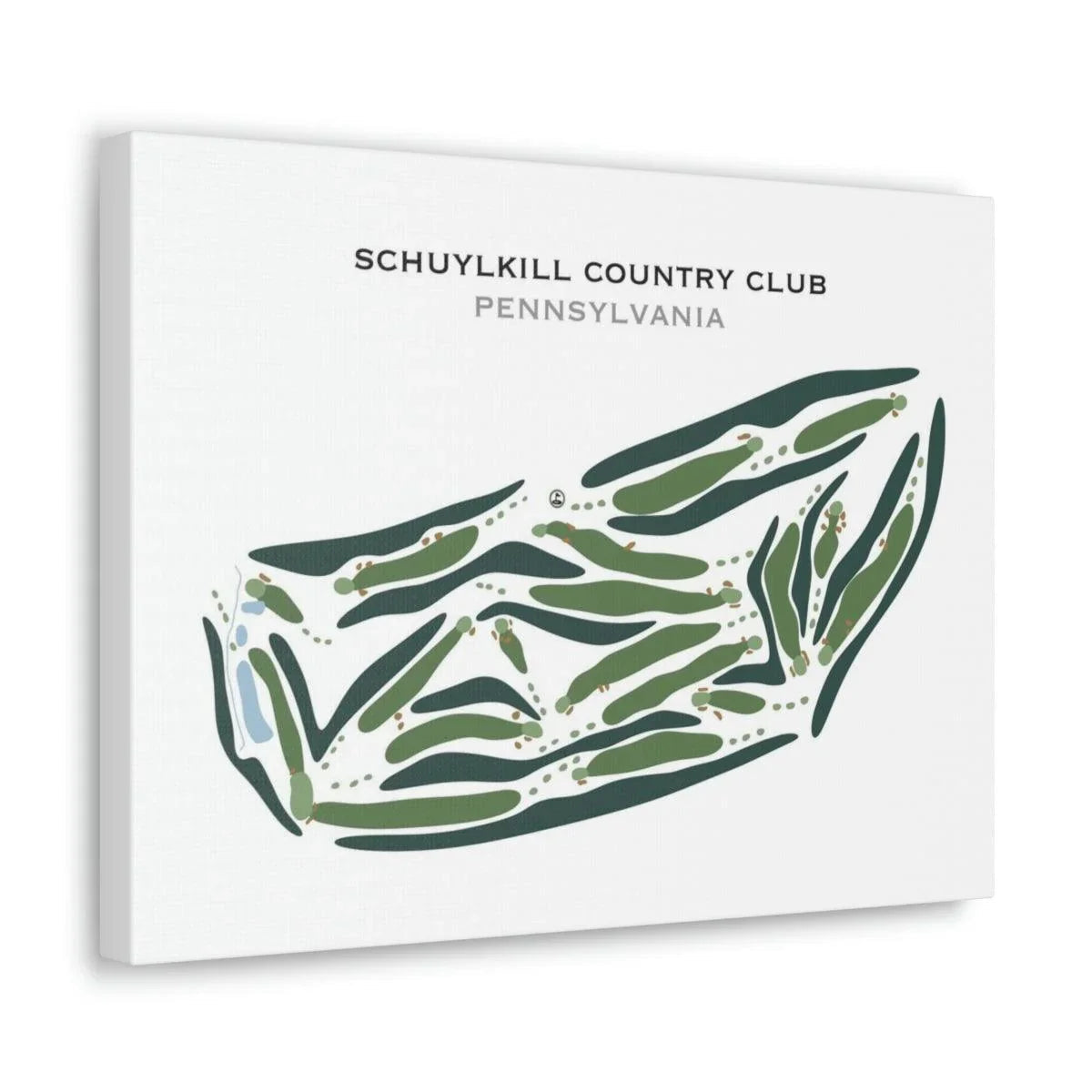 Schuylkill Country Club, Pennsylvania - Printed Golf Courses