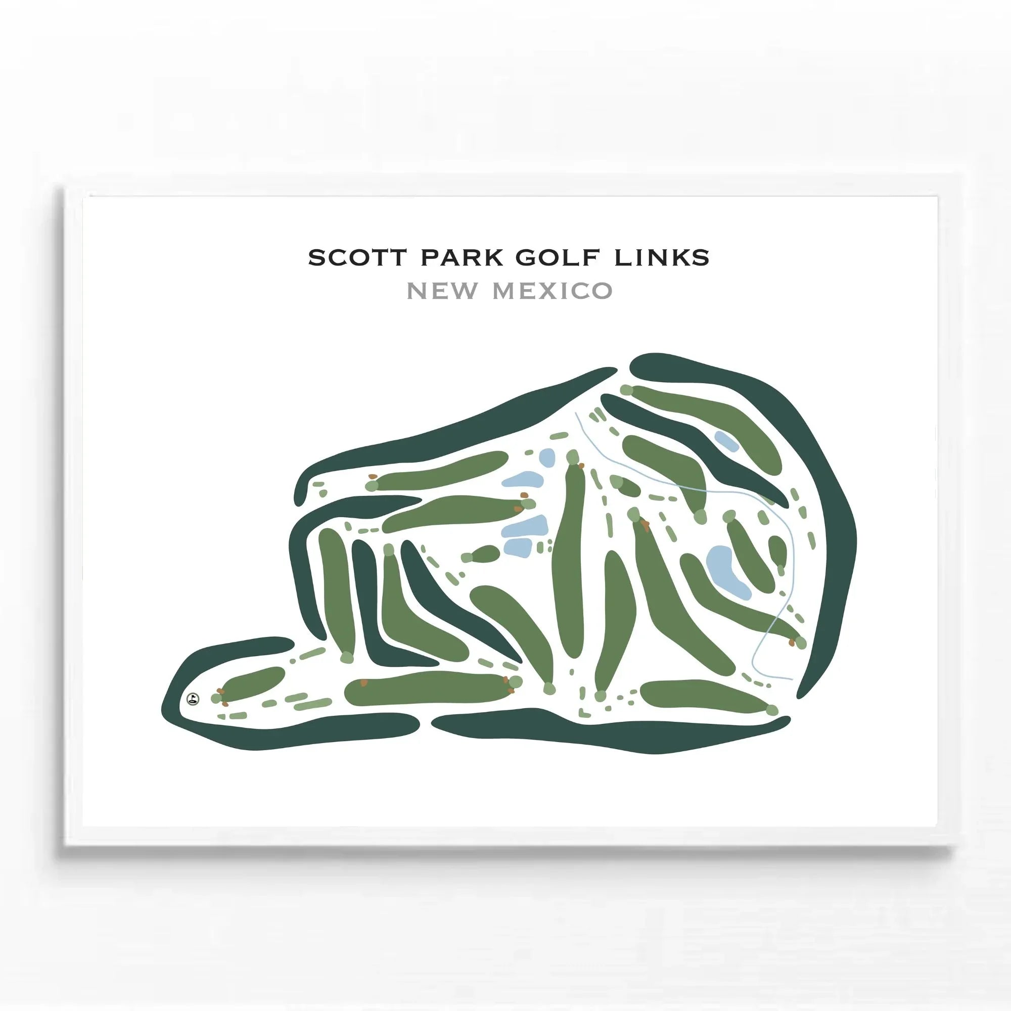 Scott Park Golf Links, New Mexico - Printed Golf Courses