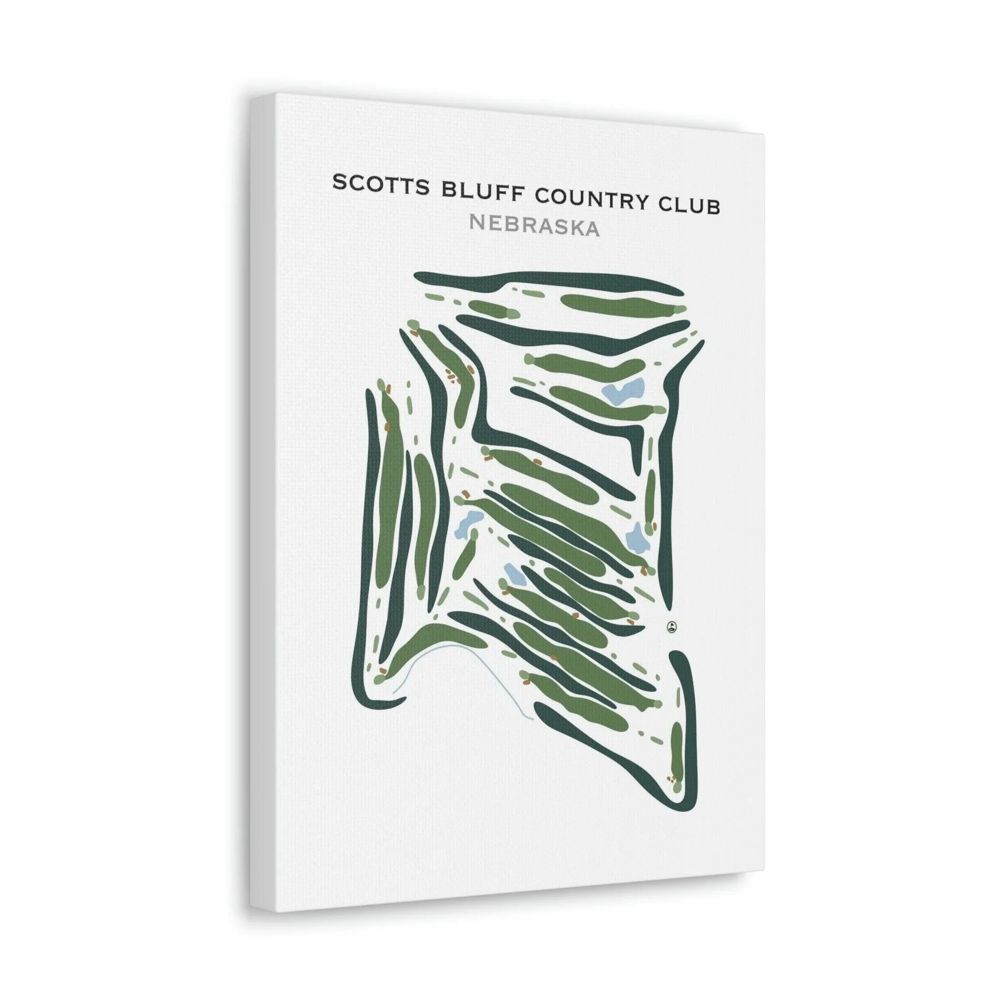 Scotts Bluff Country Club, Nebraska - Printed Golf Courses