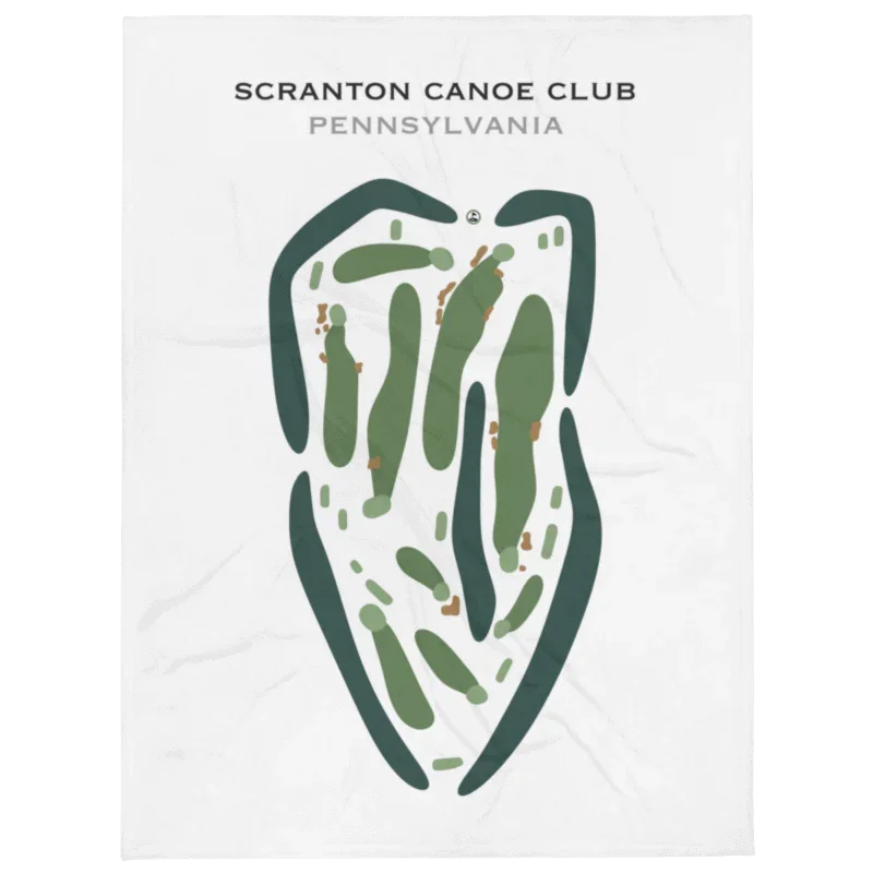 Scranton Canoe Club, Pennsylvania - Printed Golf Courses