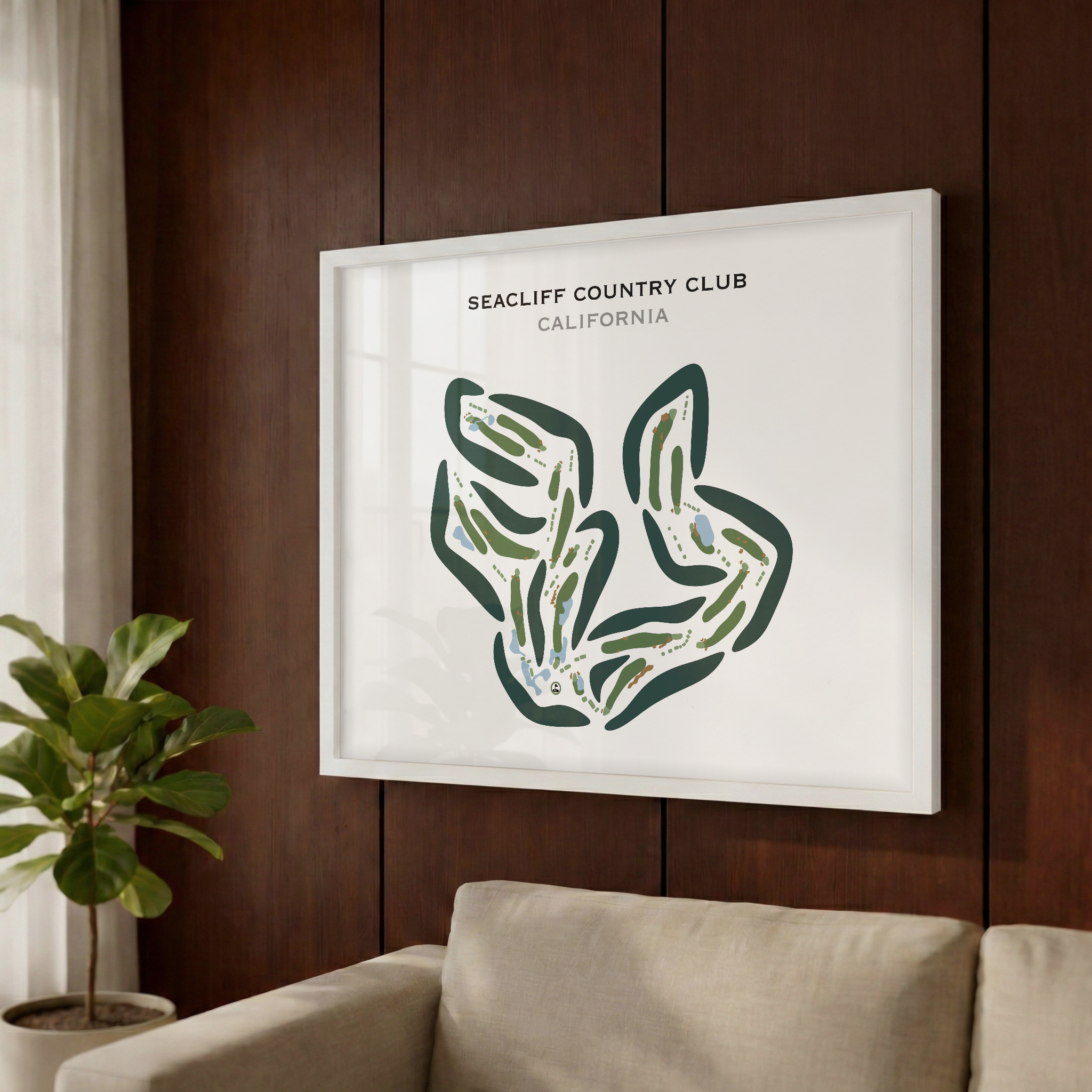 SeaCliff Country Club, California - Printed Golf Courses