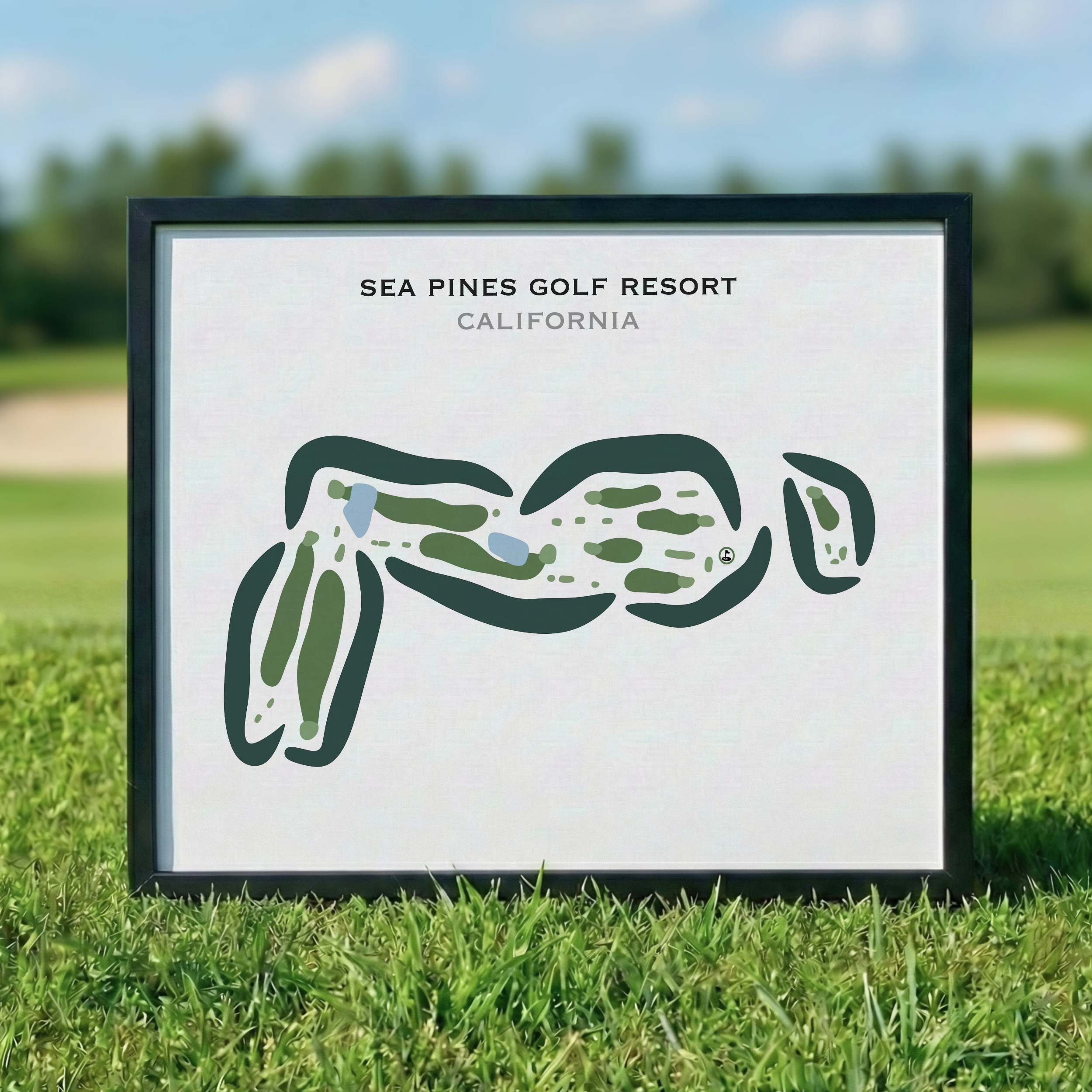 Sea Pines Golf Resort, California - Printed Golf Courses