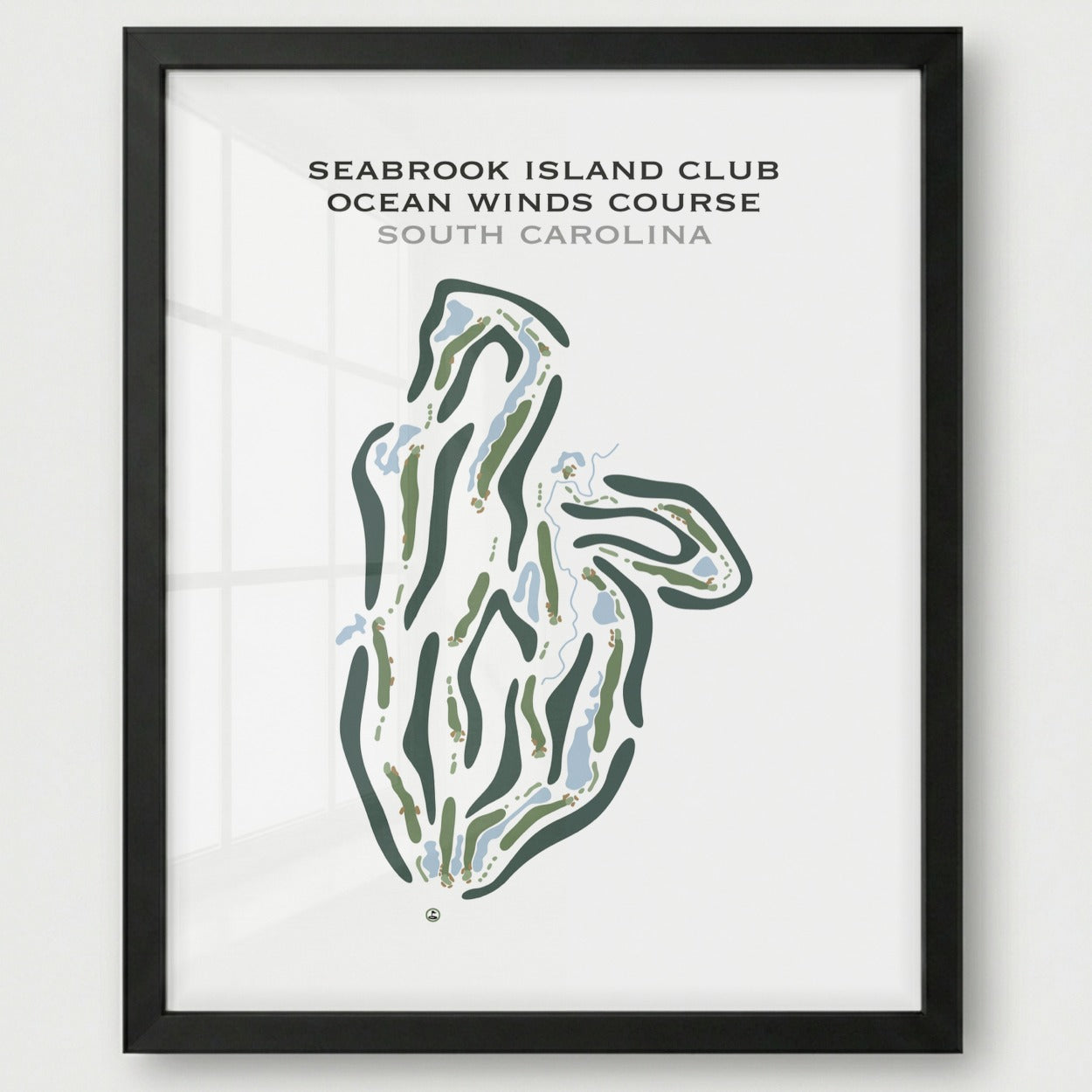 Seabrook Island Club, Ocean Winds Course, South Carolina - Printed Golf Course