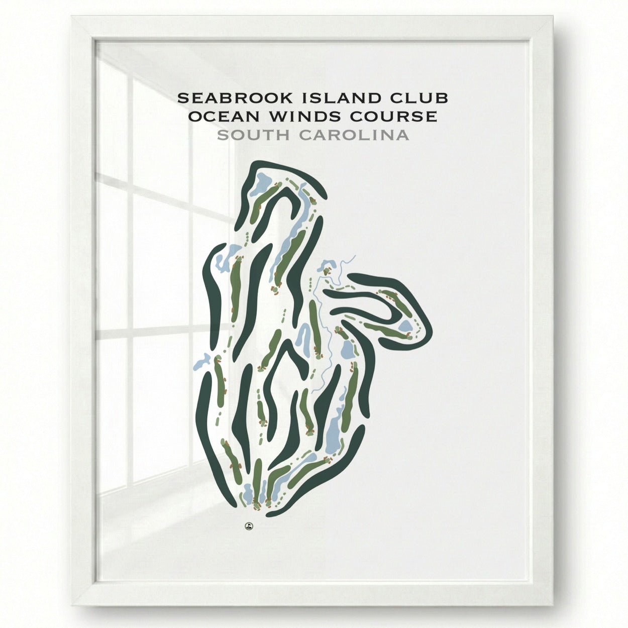 Seabrook Island Club, Ocean Winds Course, South Carolina - Printed Golf Course