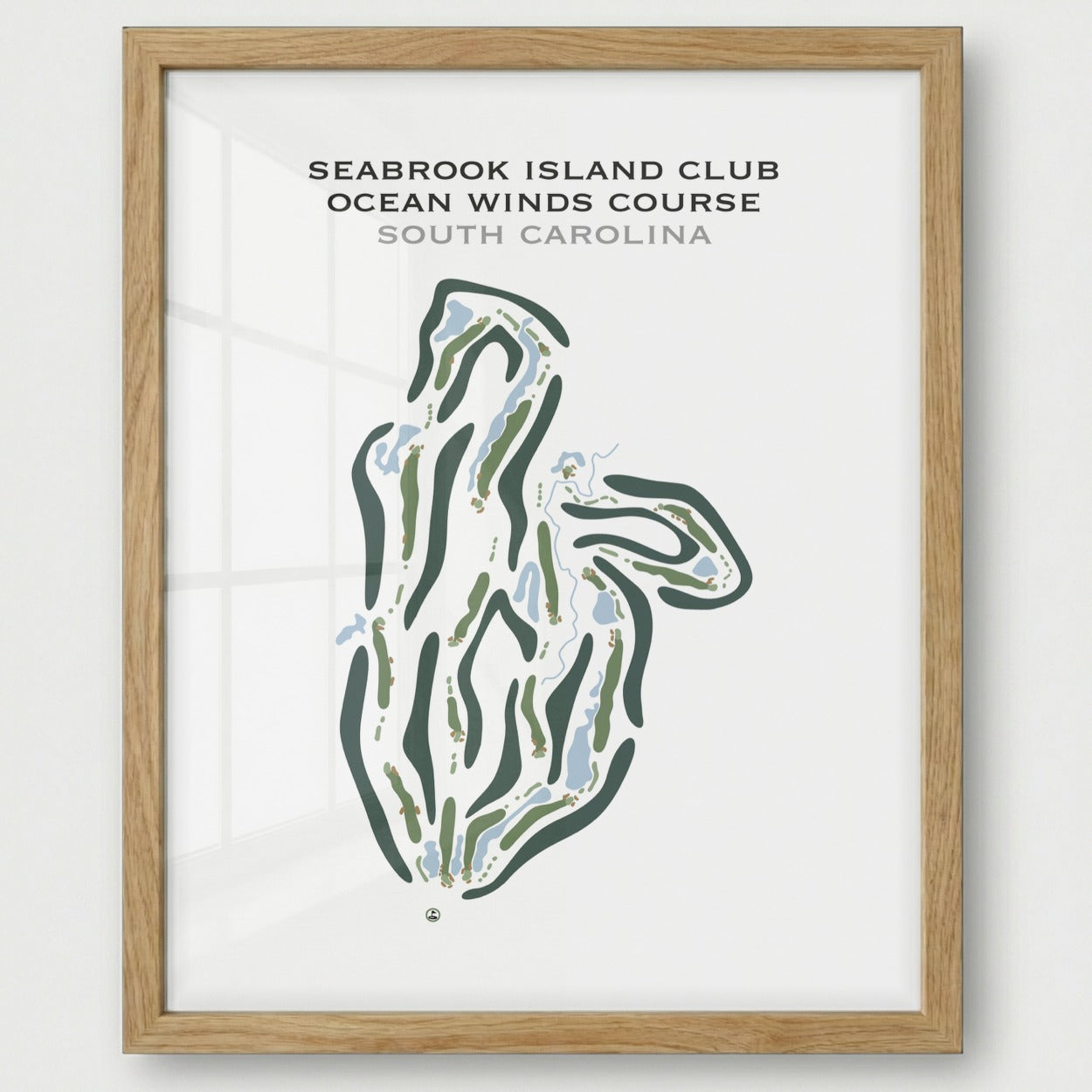 Seabrook Island Club, Ocean Winds Course, South Carolina - Printed Golf Course