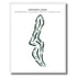 Crooked Oaks Golf Course, Seabrook Island Resort, South Carolina - Printed Golf Course
