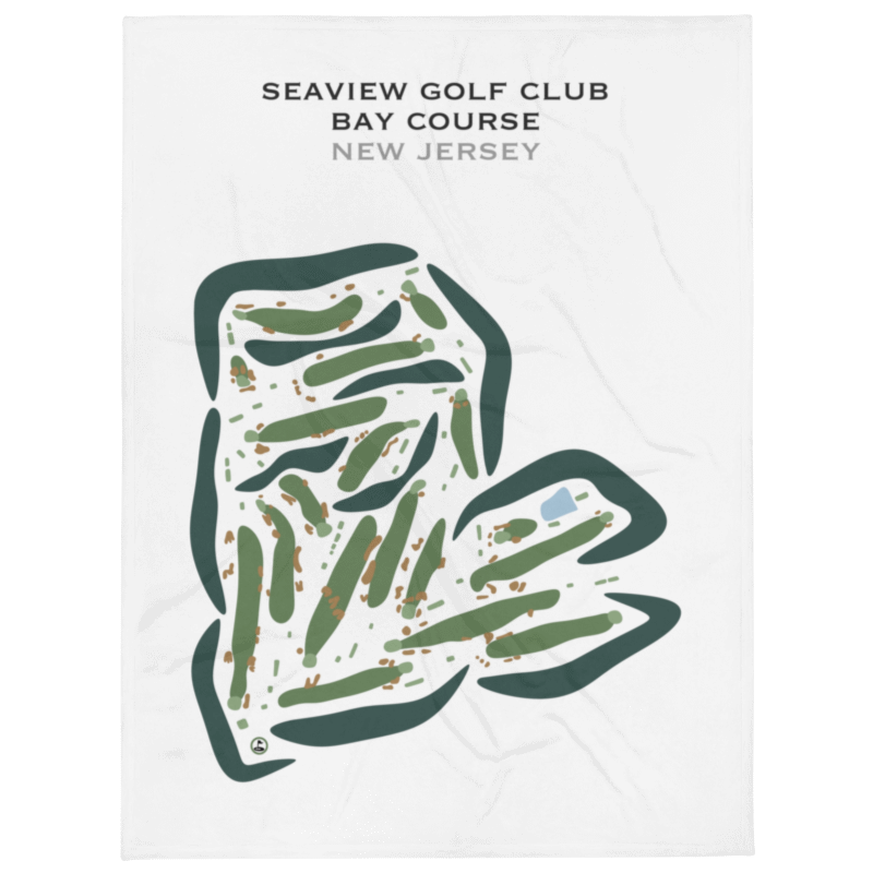 Seaview Golf Club - Bay Course, New Jersey - Printed Golf Courses
