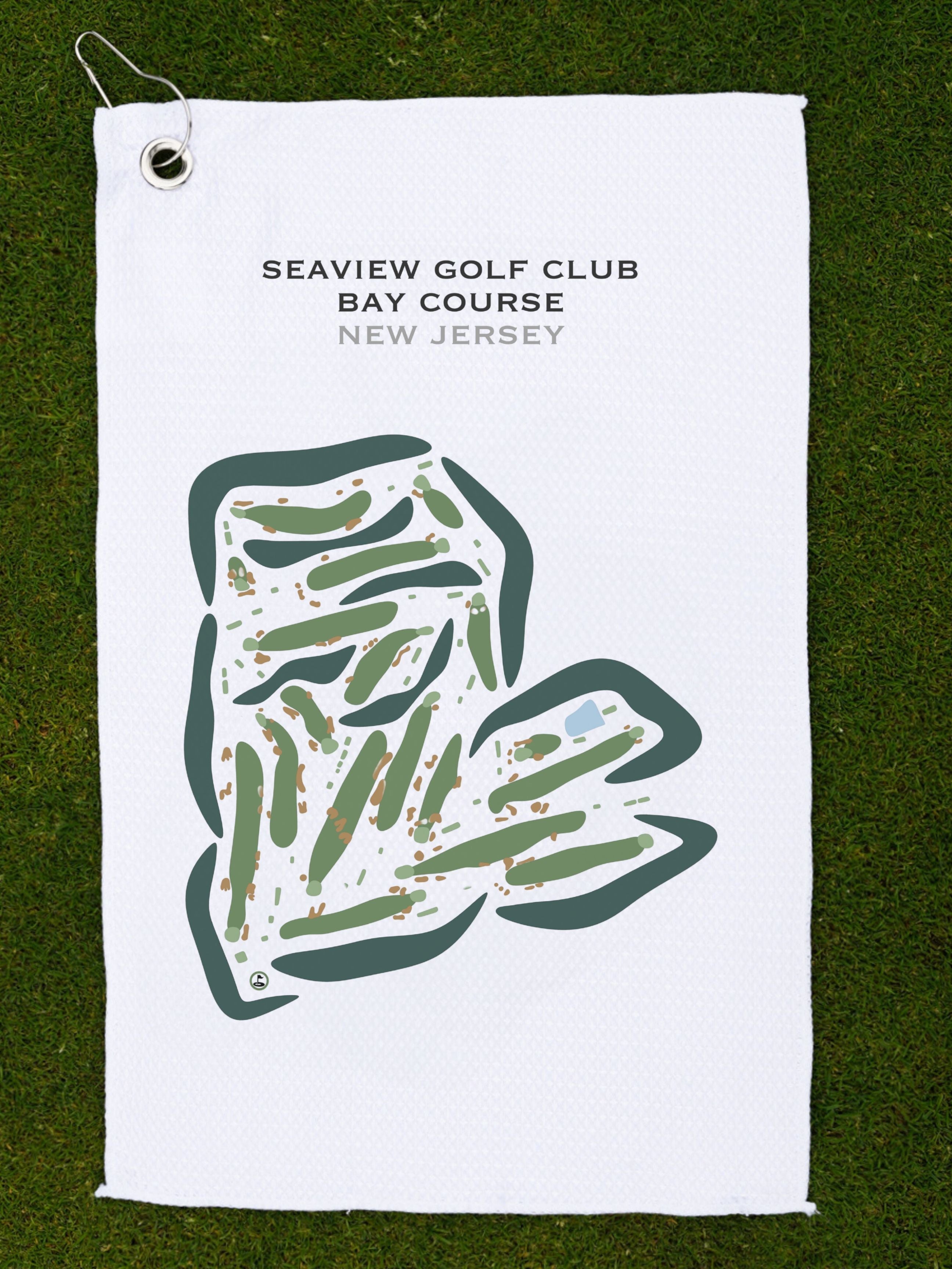 Seaview Golf Club - Bay Course, New Jersey - Printed Golf Courses