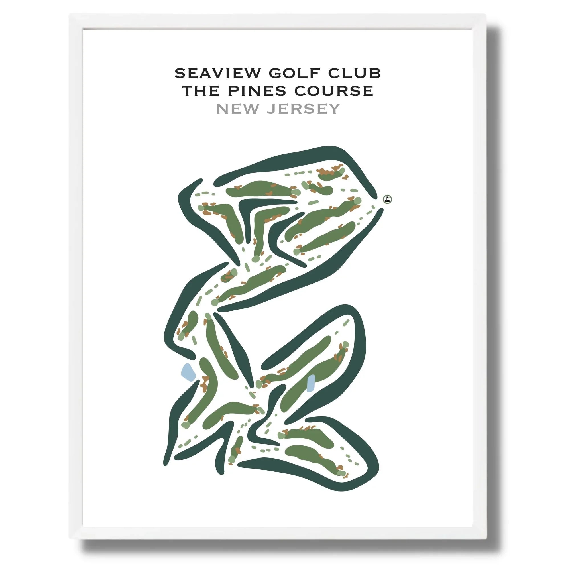 Seaview - The Pines Course, New Jersey - Printed Golf Courses