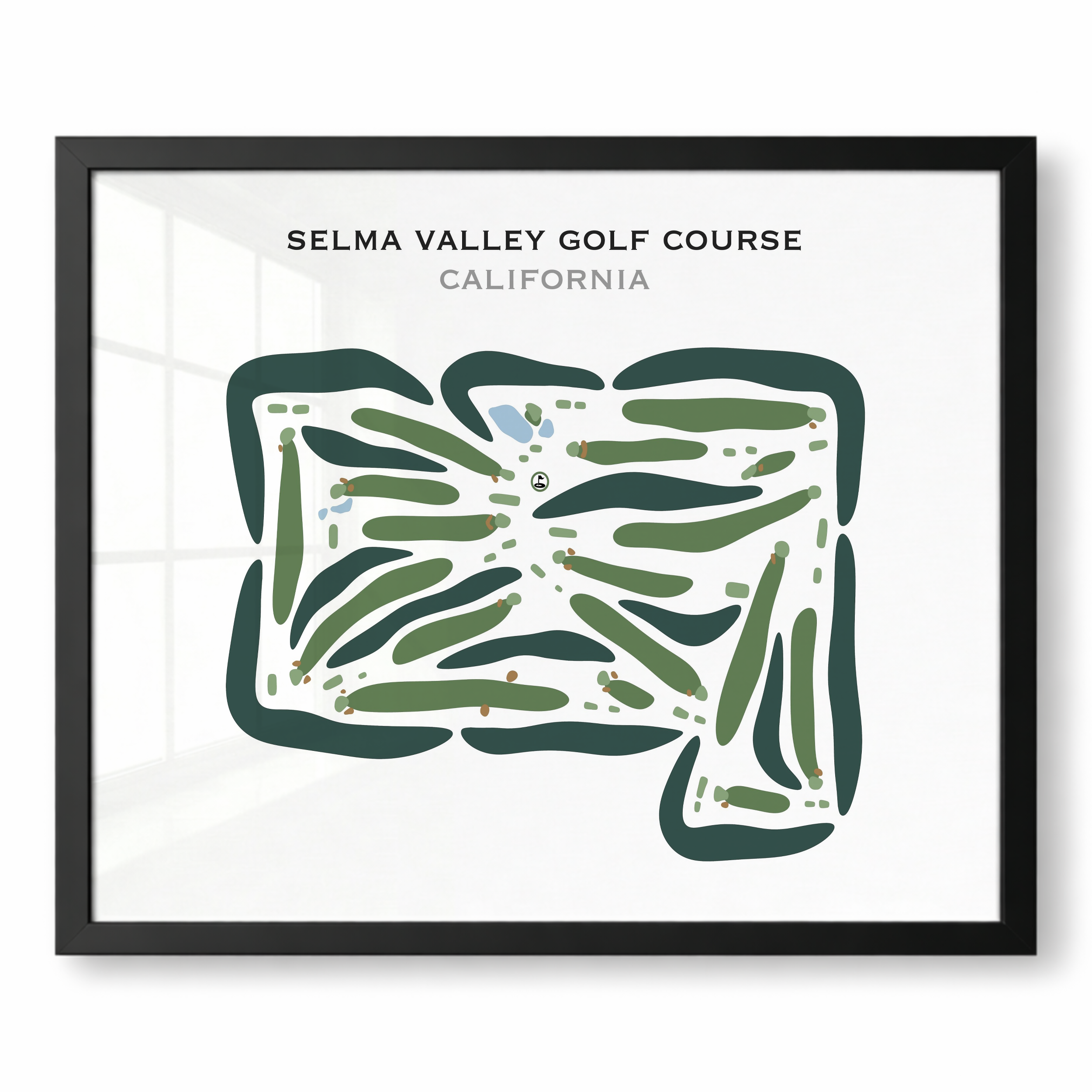 Selma Valley Golf Course, California - Printed Golf Courses