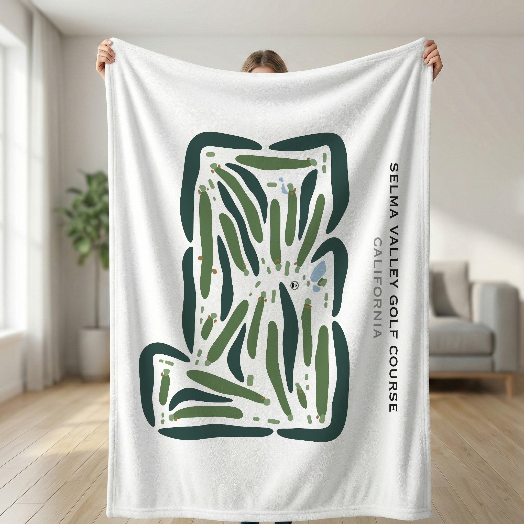 Selma Valley Golf Course, California - Printed Golf Courses