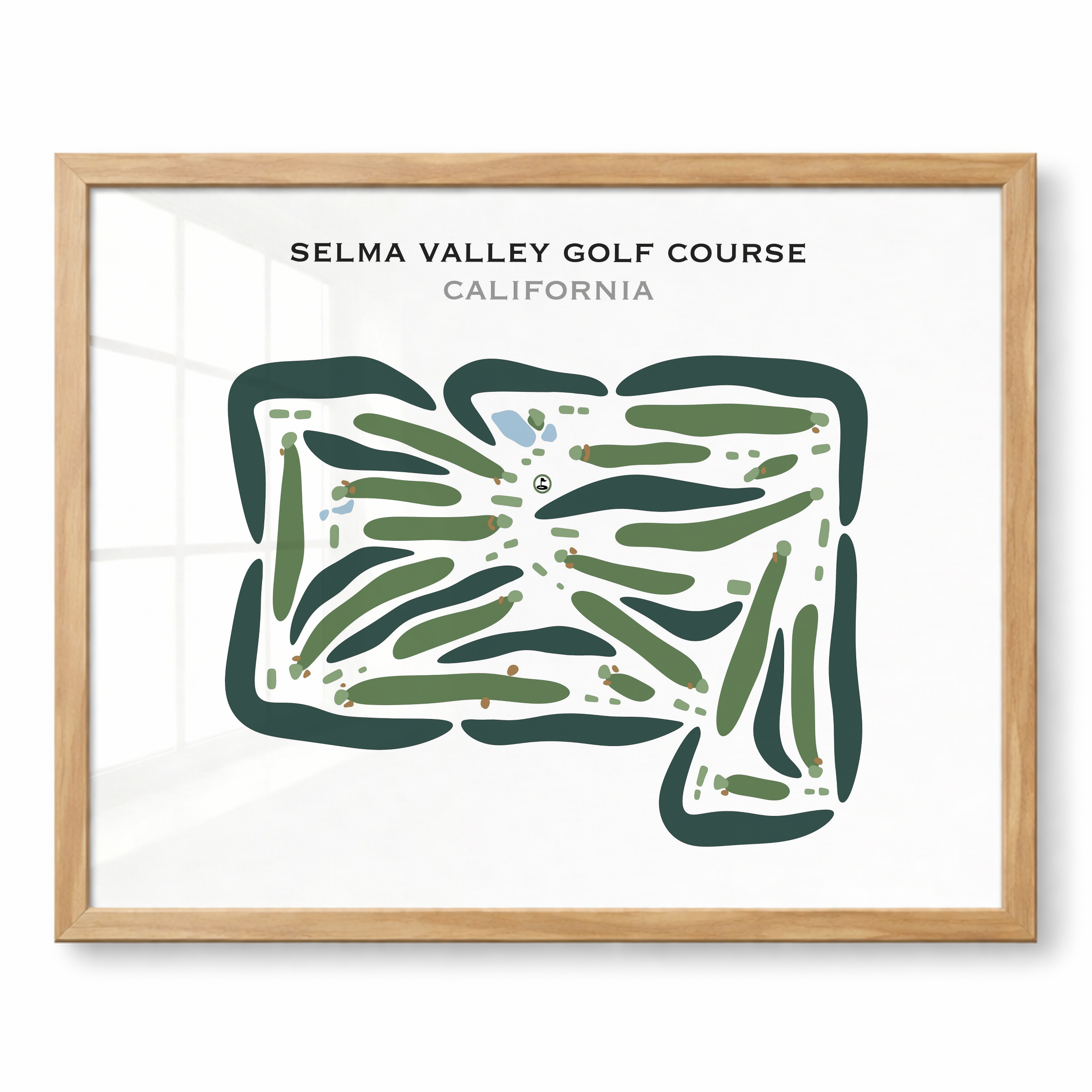 Selma Valley Golf Course, California - Printed Golf Courses