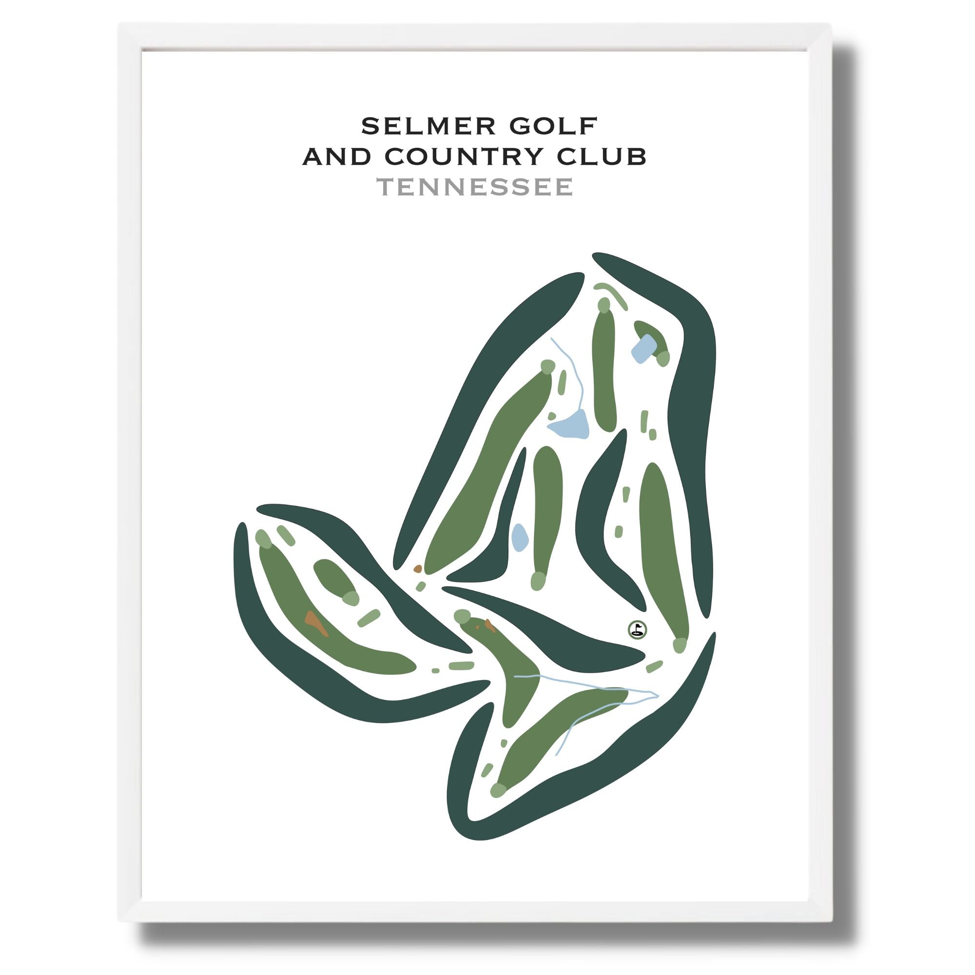 Selmer Golf & Country Club, Tennessee - Printed Golf Courses
