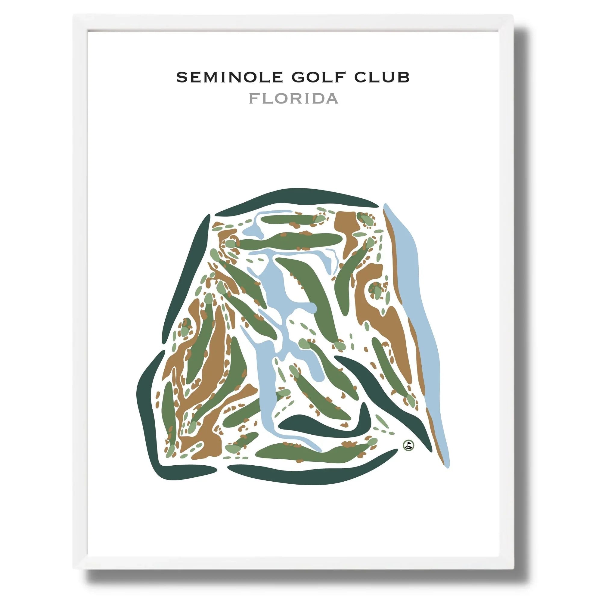 Seminole Golf Club, Florida - Printed Golf Courses