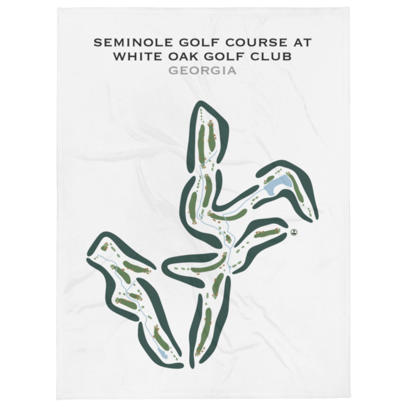 Seminole Golf Course at White Oak Golf Club, Georgia - Printed Golf Courses