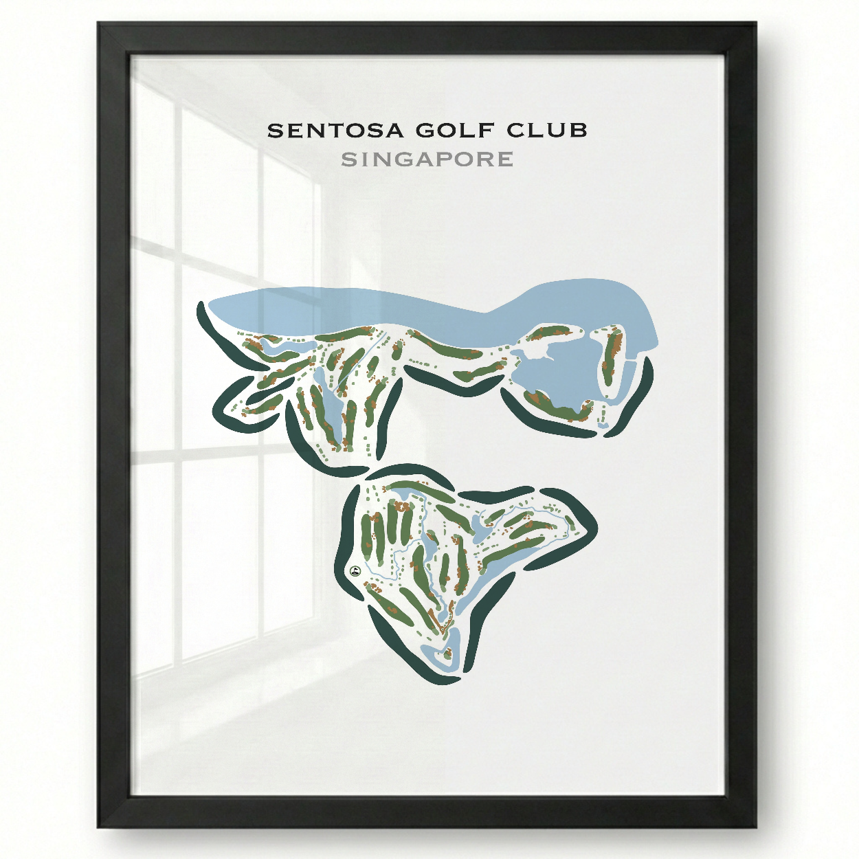 Sentosa Golf Club, Singapore - Printed Golf Courses