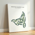 Sequoyah Country Club, California - Printed Golf Course