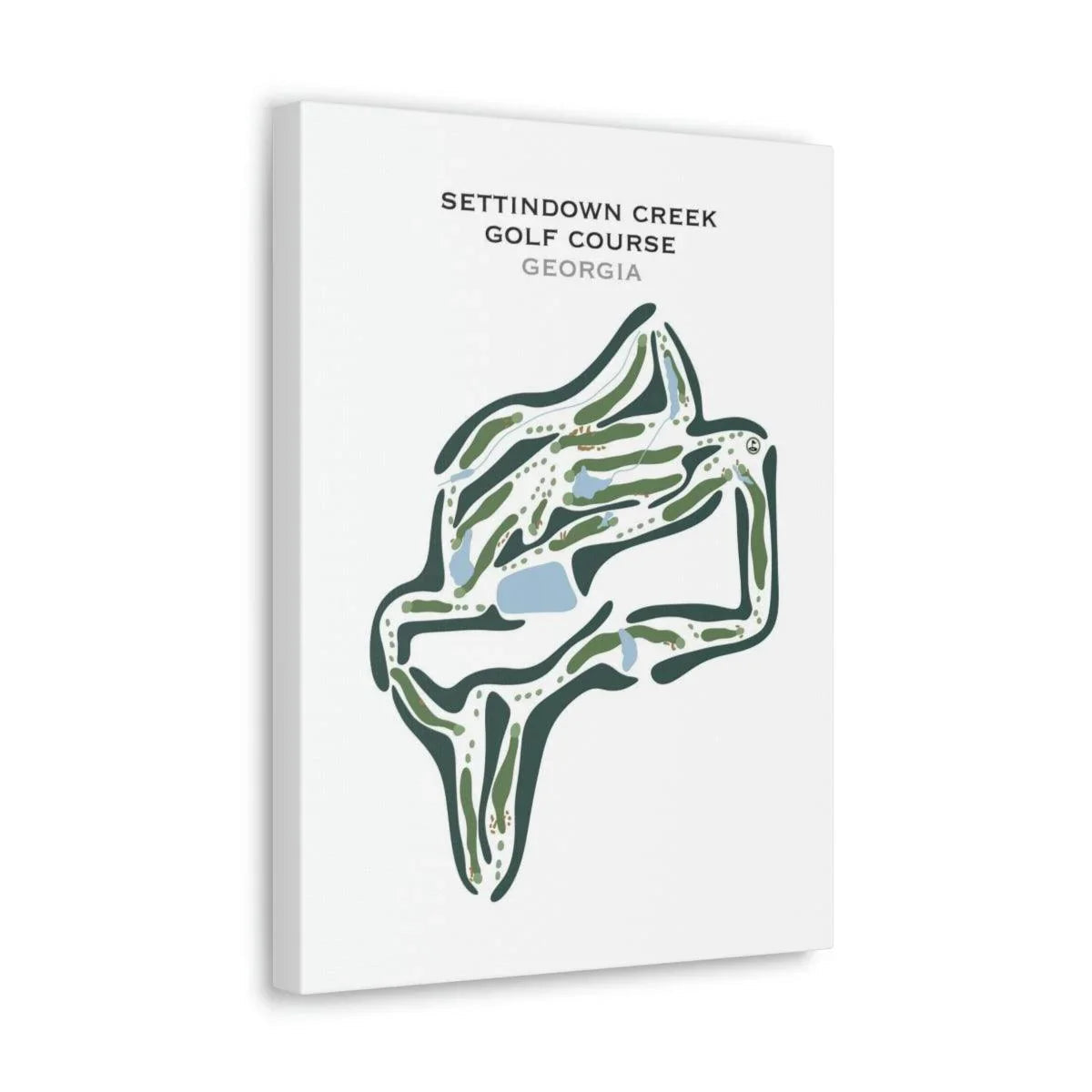 Settindown Creek Golf Course, Georgia - Printed Golf Courses